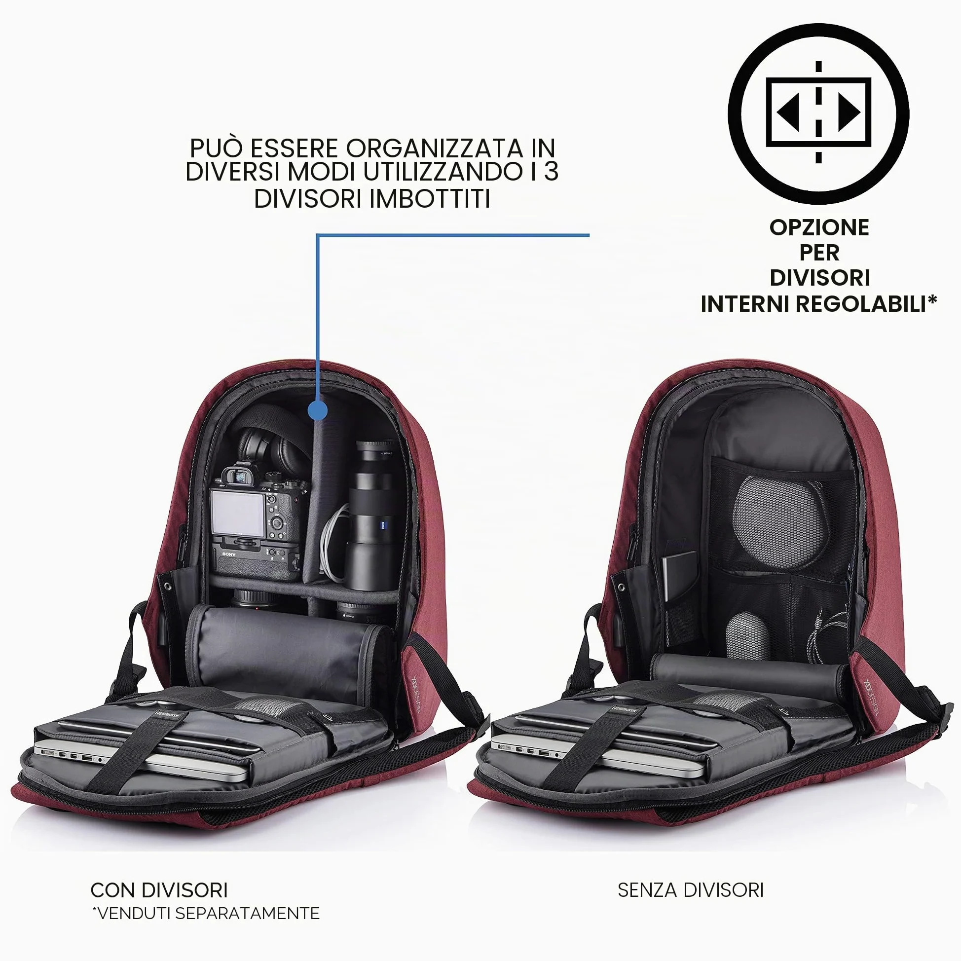 XDDesign, MOCHILA ANTIRROBO REGULAR BOBBY HERO DE XD DESIGN/P: P705.294 Unisex-Adulto, Taglia unica