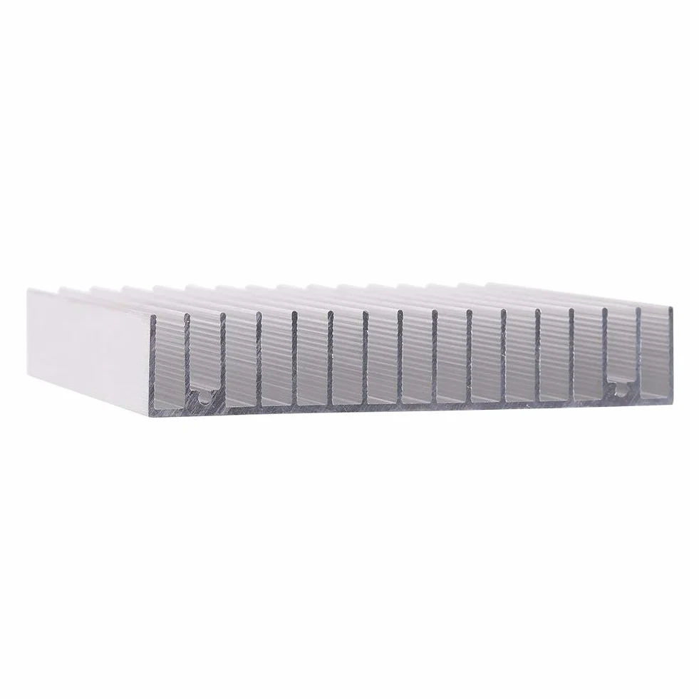 Dissipatore di calore in alluminio, 16 denti, dissipatore di calore, in alluminio, dissipatore di calore, ventola di raffreddamento, per luce LED, computer 100 x 100 x 18 mm