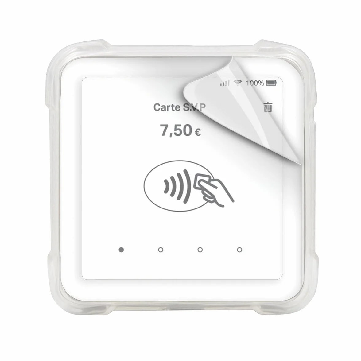 Mobilis Pellicola Protettiva Antiurto IK06 per Terminale di Pagamento SumUp Solo & Solo Lite, Ultraresistente & Facile da Installare Senza Bolle d'Aria, Finitura Transparente