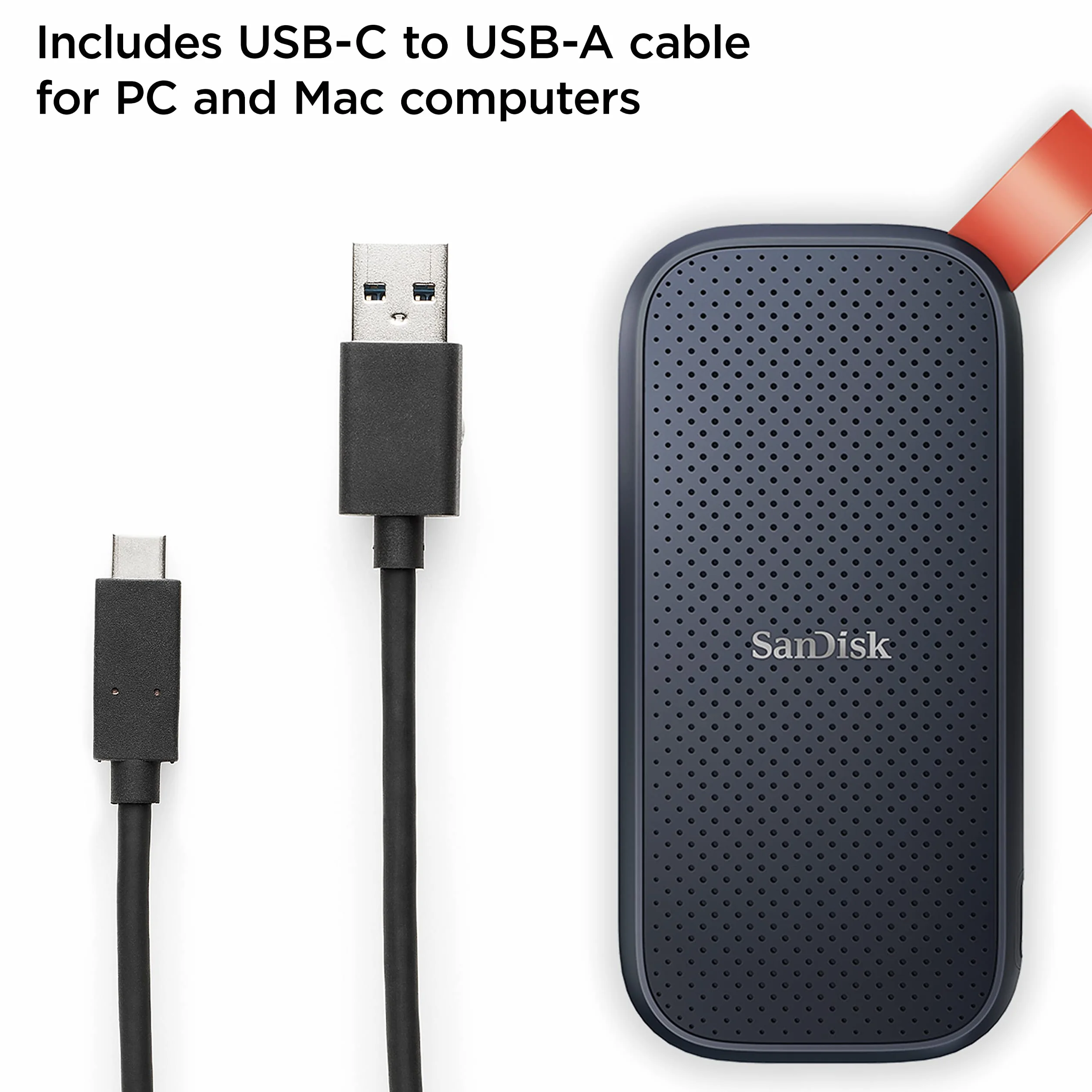 SanDisk Portable SSD Esterno 1TB NVMe 800 MB/s Unità a Stato Solido