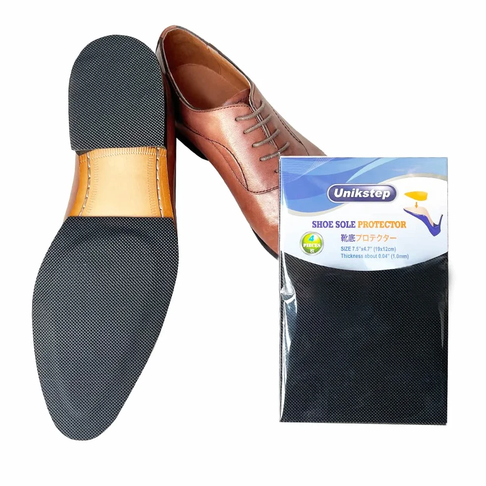 Unikstep 4 Pezzi Protezioni Suole Scarpe, Cuscinetti Antiscivolo Tallone, Adesivo Riduzione Rumore