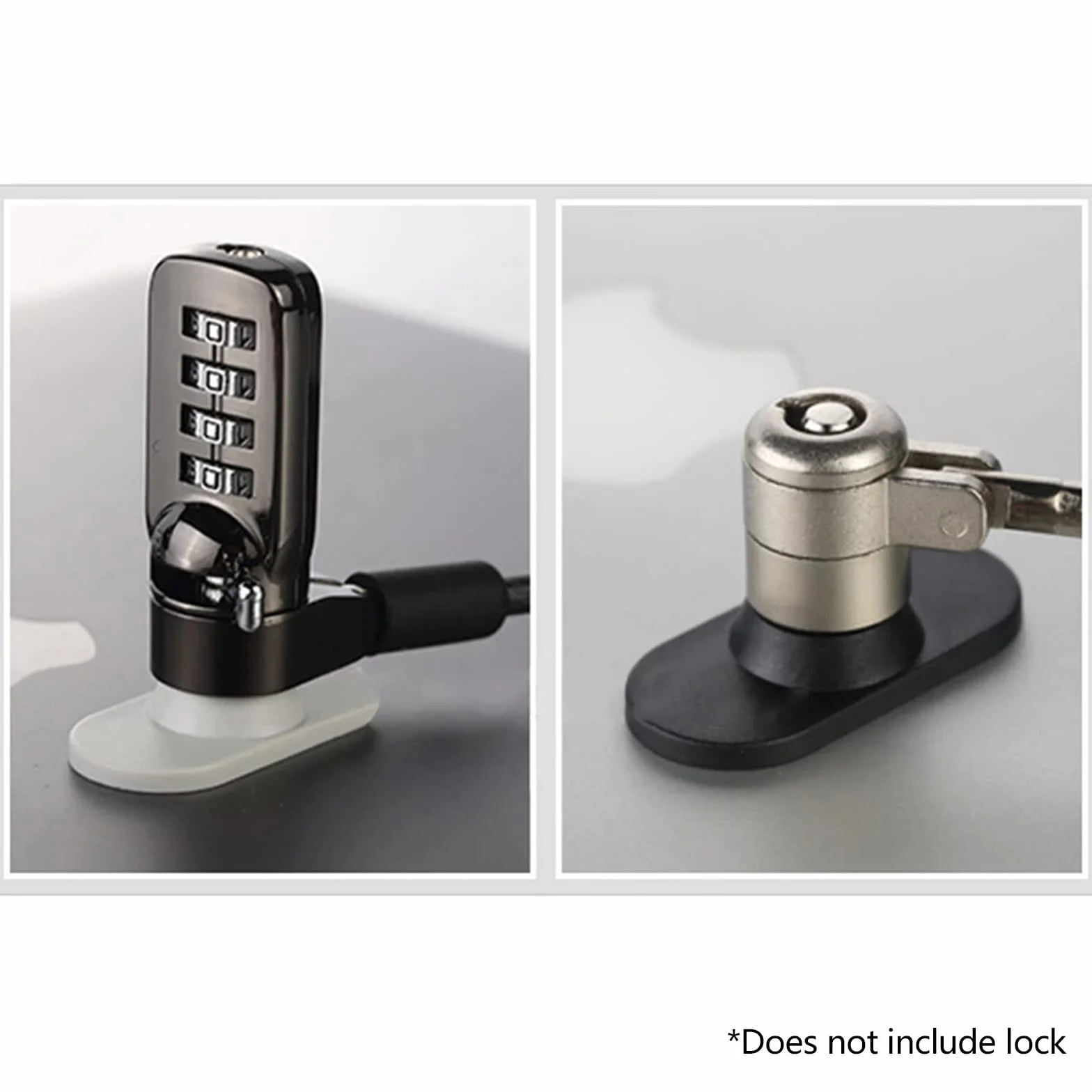 Kit di fissaggio per tablet foro per computer portatile, antifurto, foro rotondo, per pad per base di sicurezza, blocco di sicurezza