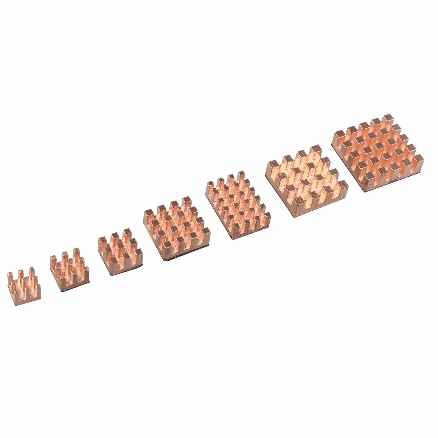 ZDE 20 Pezzi Dissipatore di Calore in Rame Puro con Forte Conduttività Termica Compatibile con Raspberry Pi/Orange Pi/Rock Pi/Tinker Board/PCB Board CPU Chip