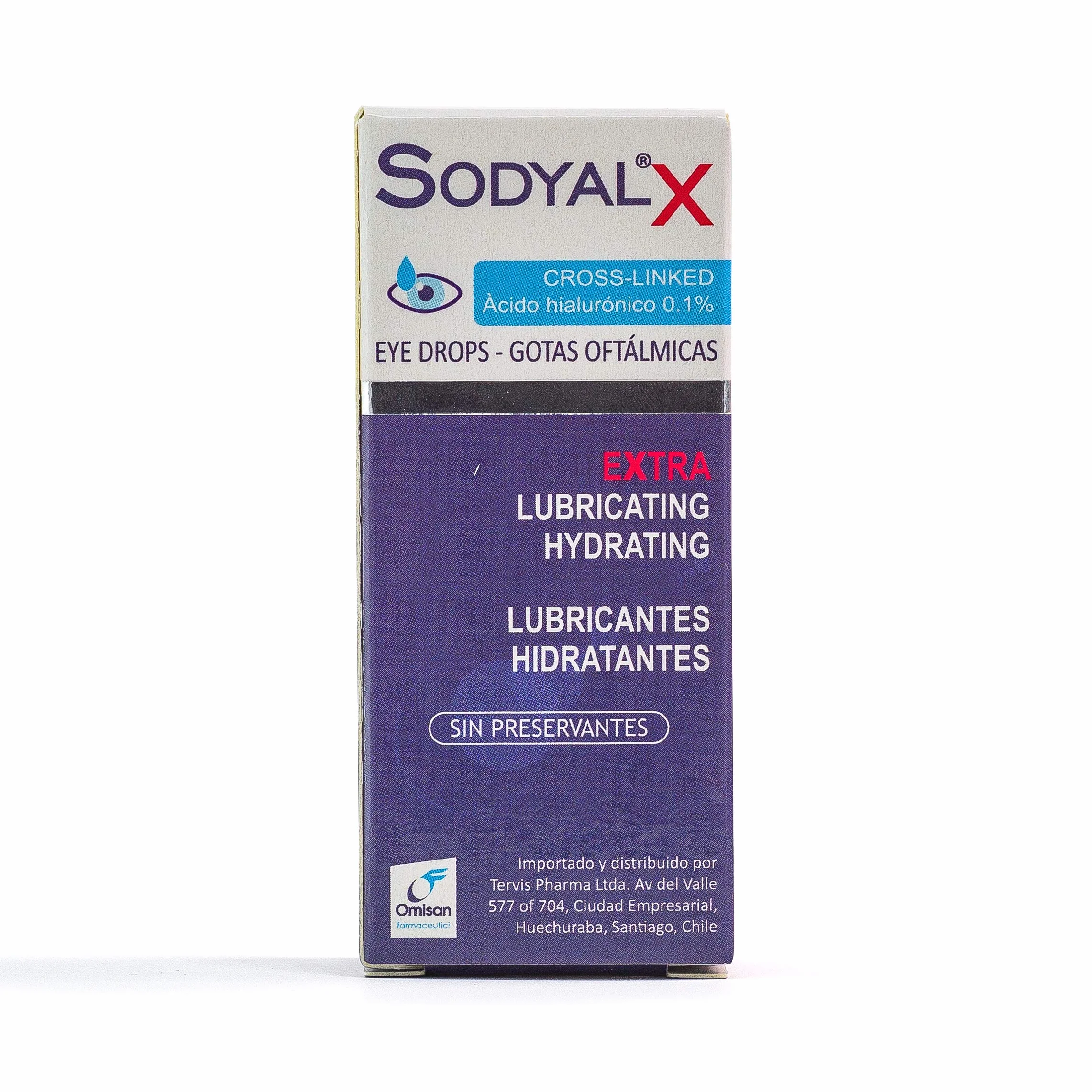 Sodyal X Extra lubrificante ed idratante Gocce oculari con Acido ialuronico cross-linkato 10 ml