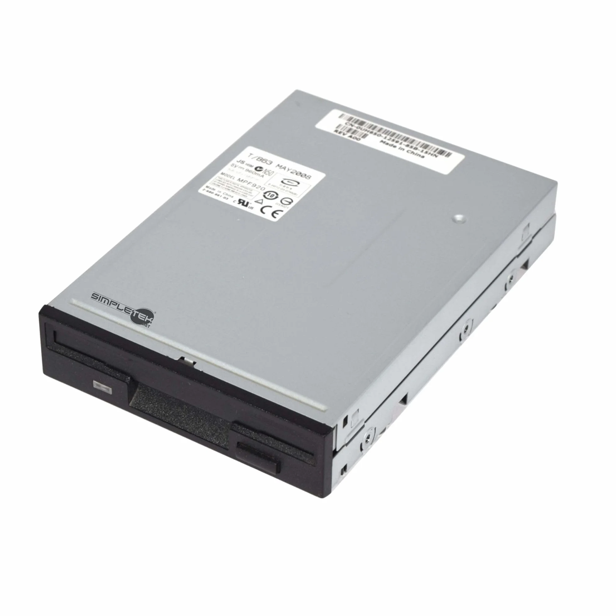 SIMPLETEK - Lettore Floppy Disk 3.5" Interno MPF920-1.44MB IDE PATA EIDE Nero | FDD per Computer Desktop (Ricondizionato)