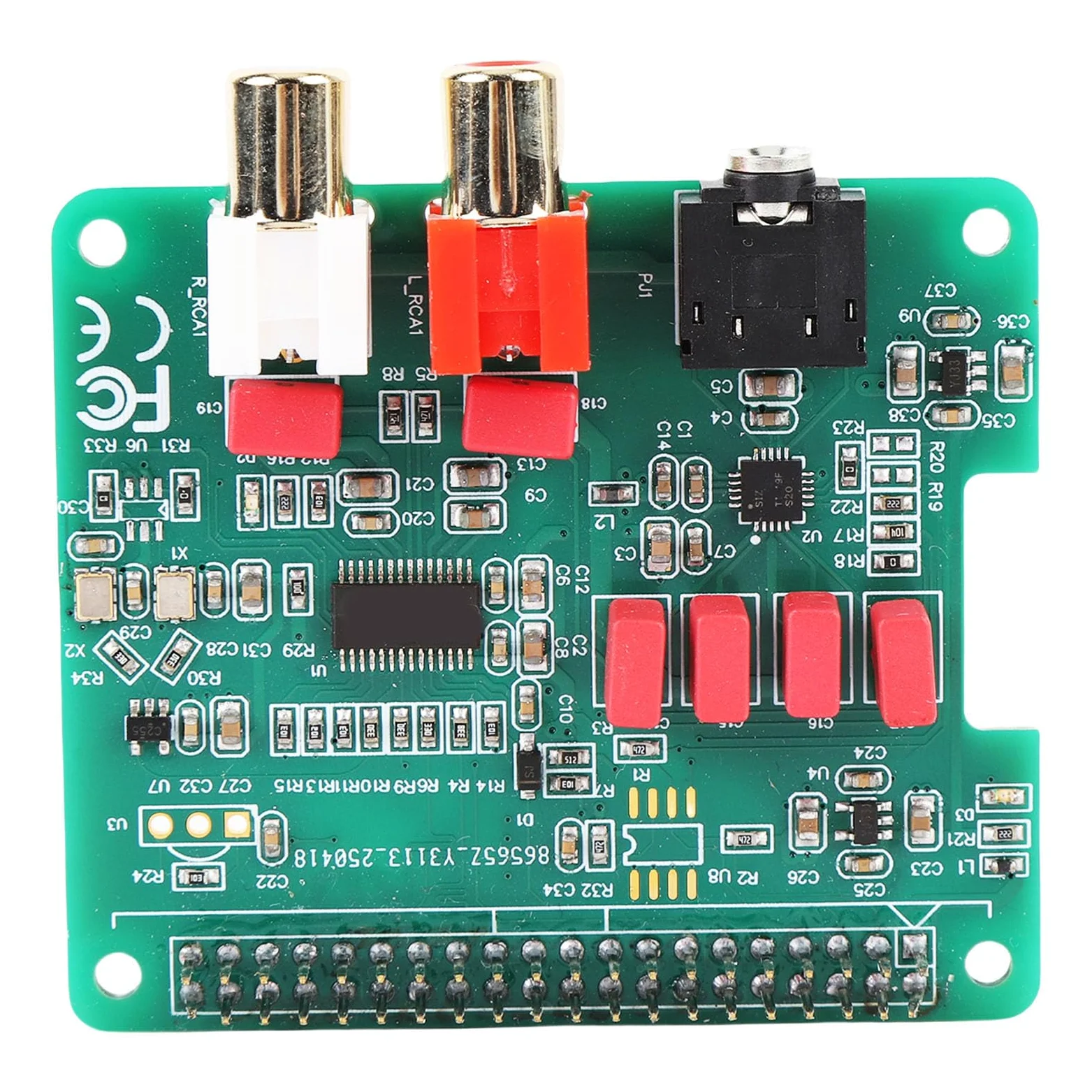 Bewinner Cappello DAC HiFi Scheda di Riproduzione Musicale HiFi Pi 4 384KHz 32Bit per Audiofili e Appassionati di Fai da Te