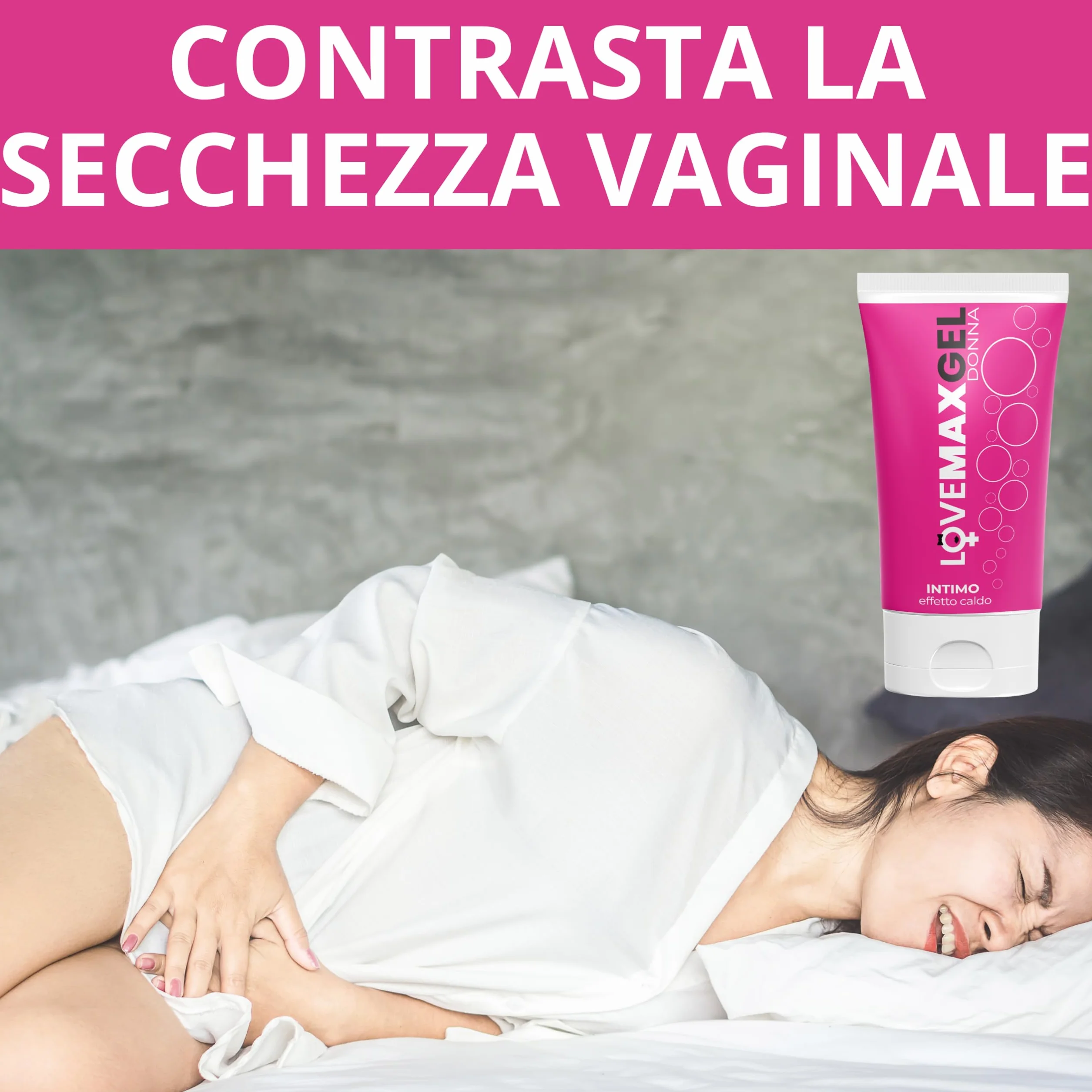 Lubrificante vaginale menopausa gel stimolante secchezza vaginale intimo all'acqua 50 ml