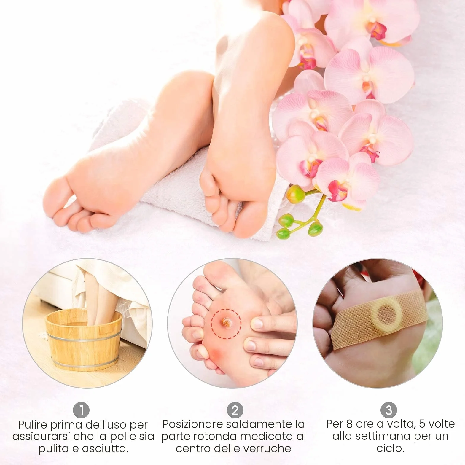 MQUPIN Callus Remover, rimozione calli per piedi, 24 pezzi