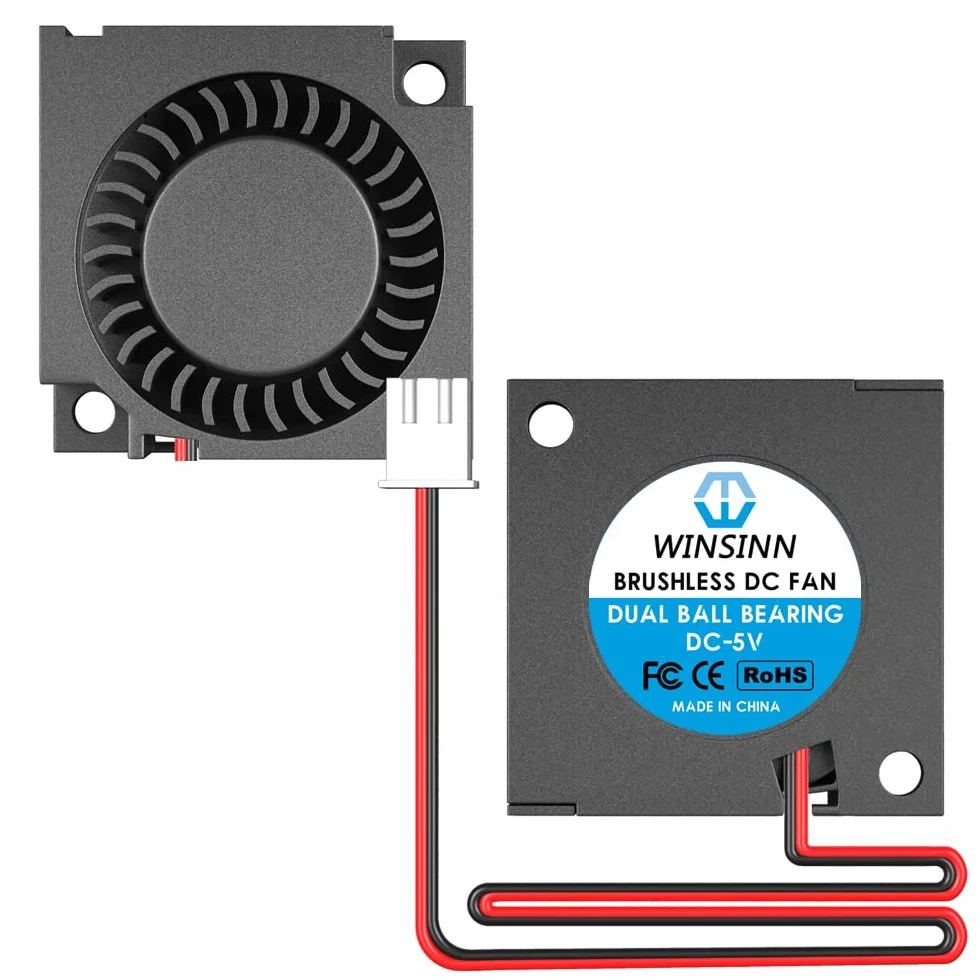 WINSINN Ventola a turbina turbo 30mm 3010 30x10mm 5V doppio cuscinetto a sfera 2 pezzi