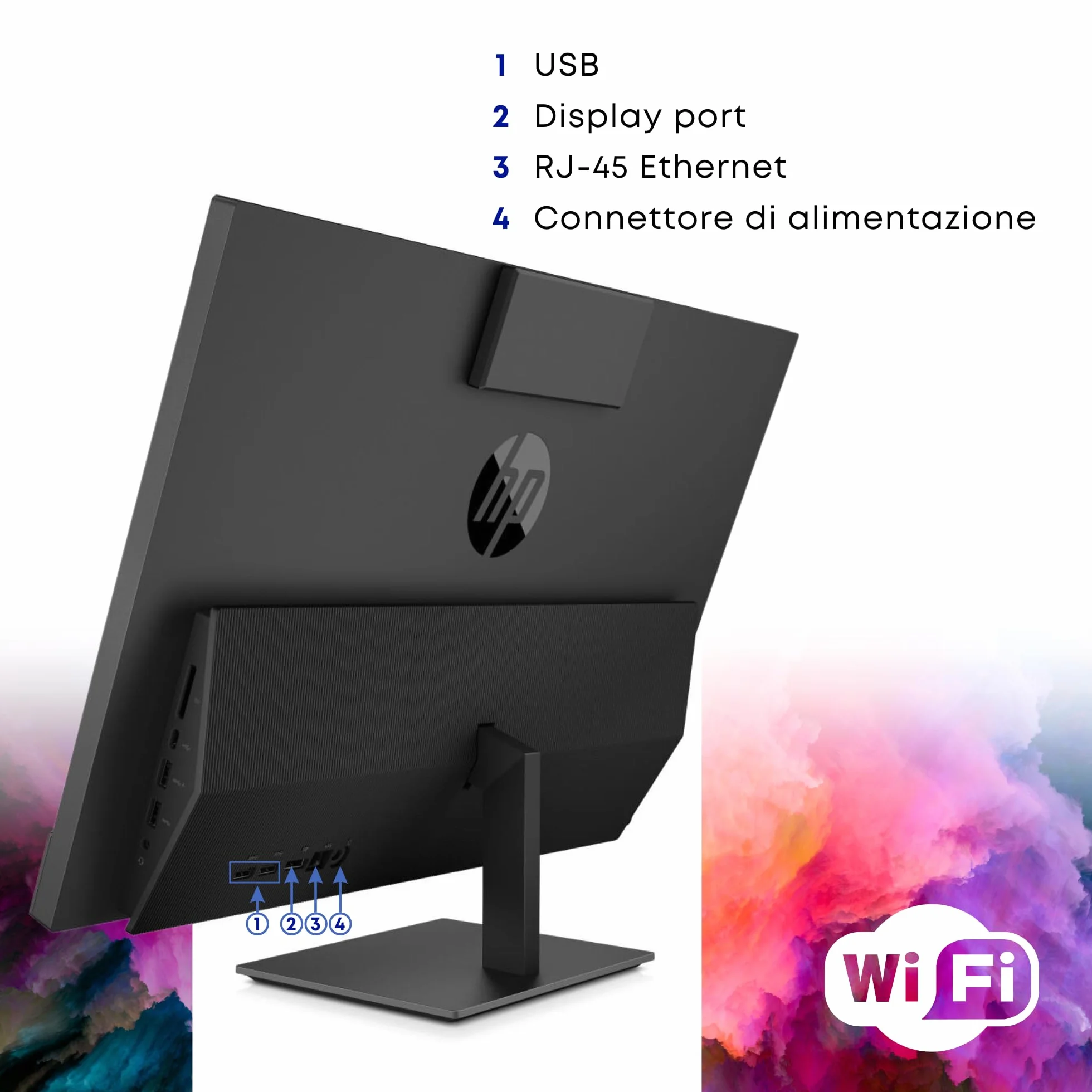 HP ProOne All In One 23,8" FHD Borderless Intel i5-9500 6 Core 3.0Ghz 16GB RAM 512GB SSD W11 Ricondizionato
