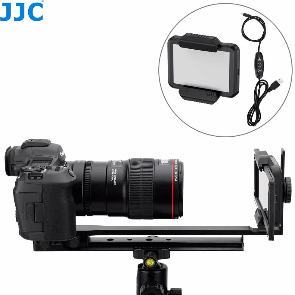JJC Adattatore digitalizzatore per pellicole 35 mm e 120, scanner negativo con retroilluminazione LED, aste regolazione 135 e 120