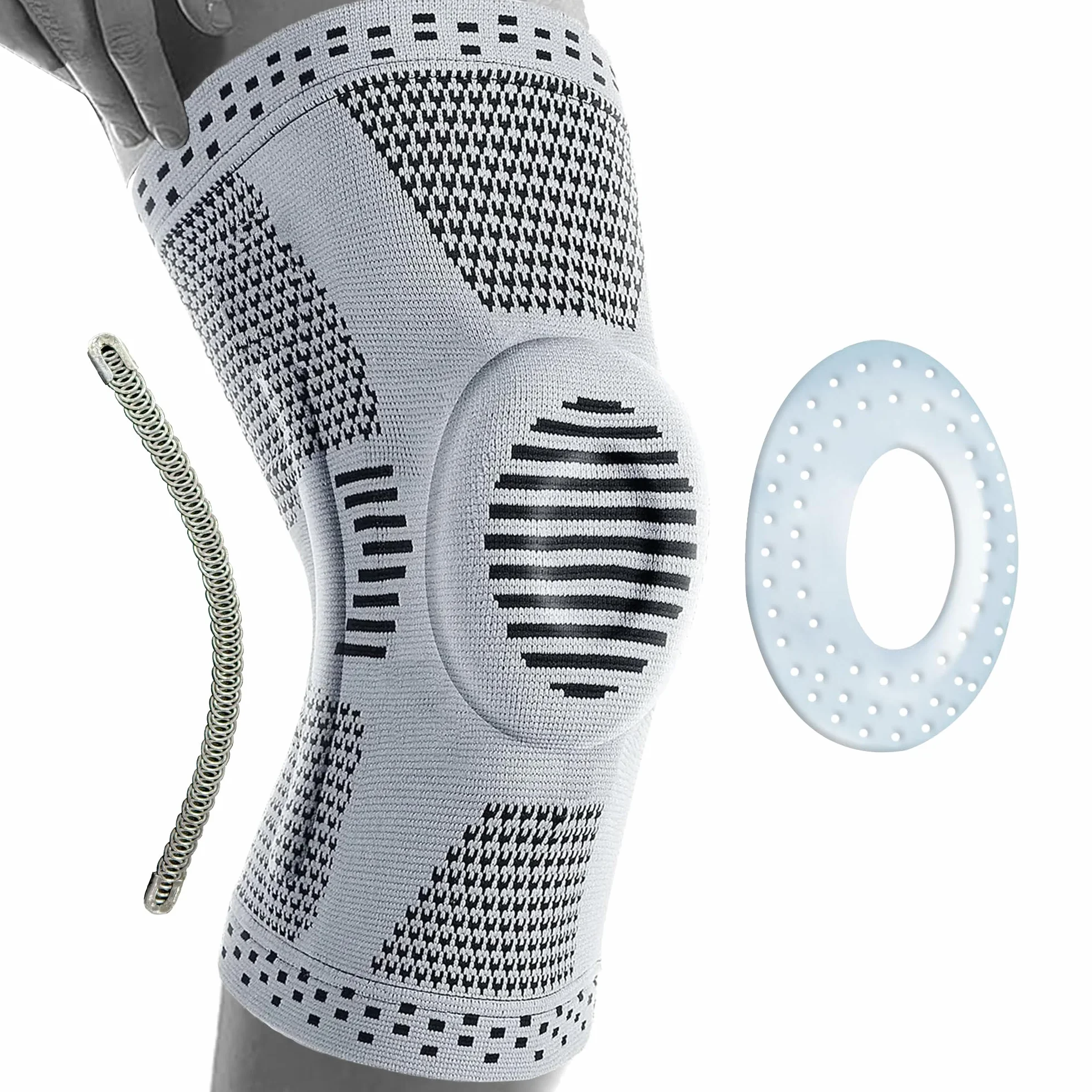 360 RELIEF Ginocchiera per Uomo e Donna con Imbottitura in Gel a Compressione e Borsa Lavanderia