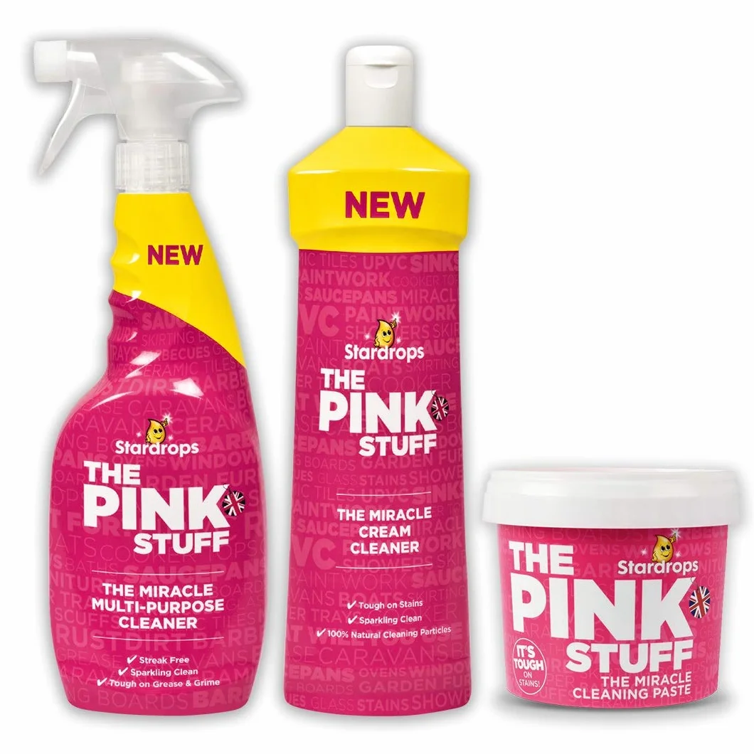 The Pink Stuff Miracle Zestaw do czyszczenia 3 szt
