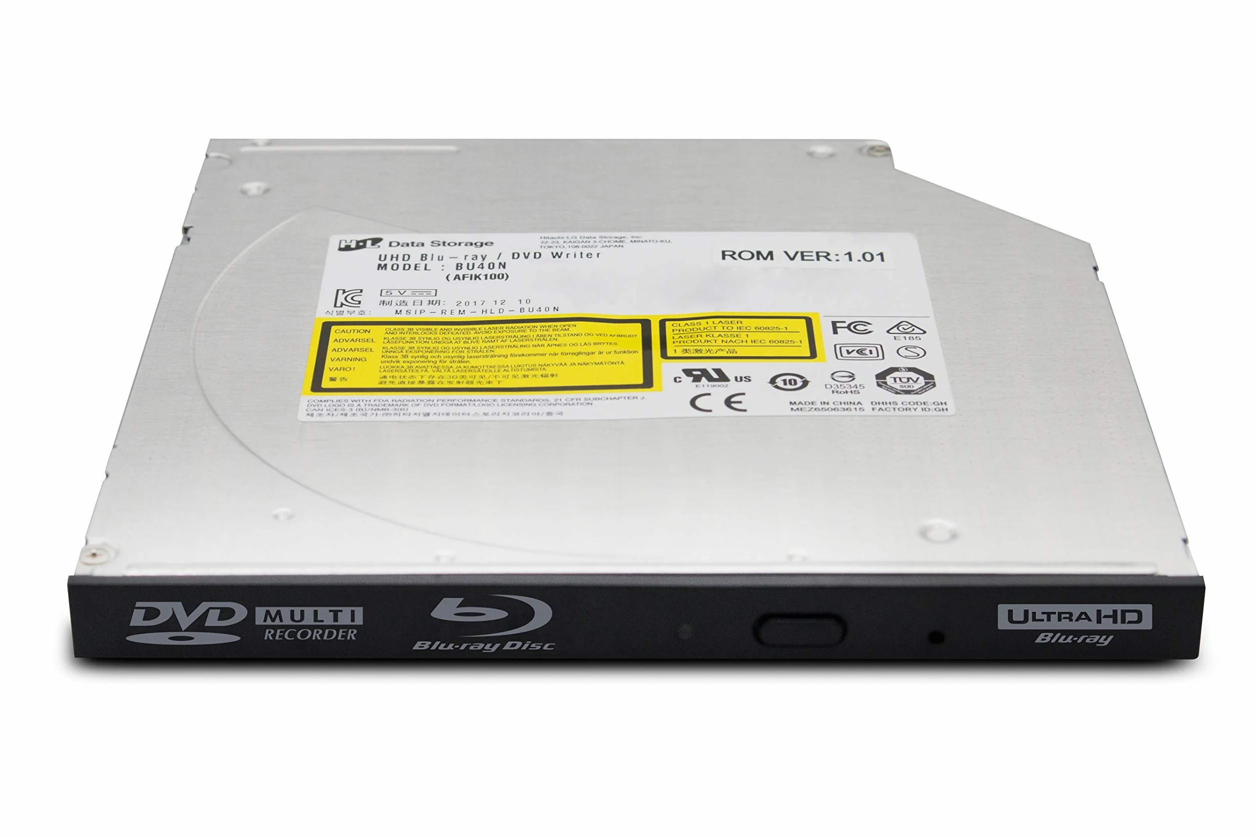 HLDS BU40N Ultra Slim 9.5mm UHD 4K Blu-ray SATA 3.0 GB/s Unità Ottica per PC