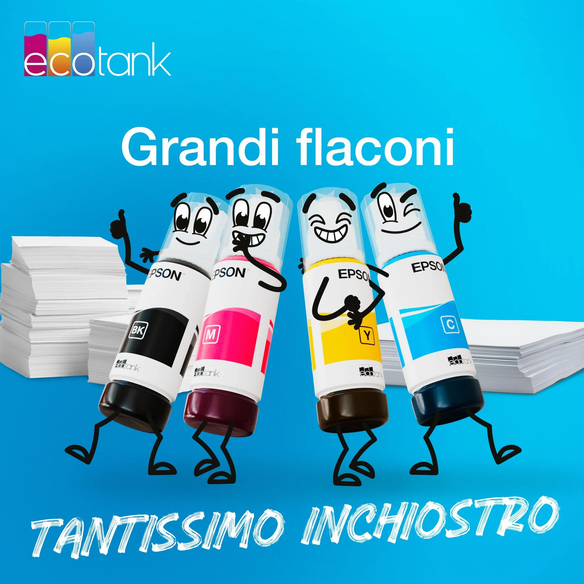 Epson EcoTank 104 Flacone d'Inchiostro Originale Nero, Alto Rendimento 4.500 Pagine