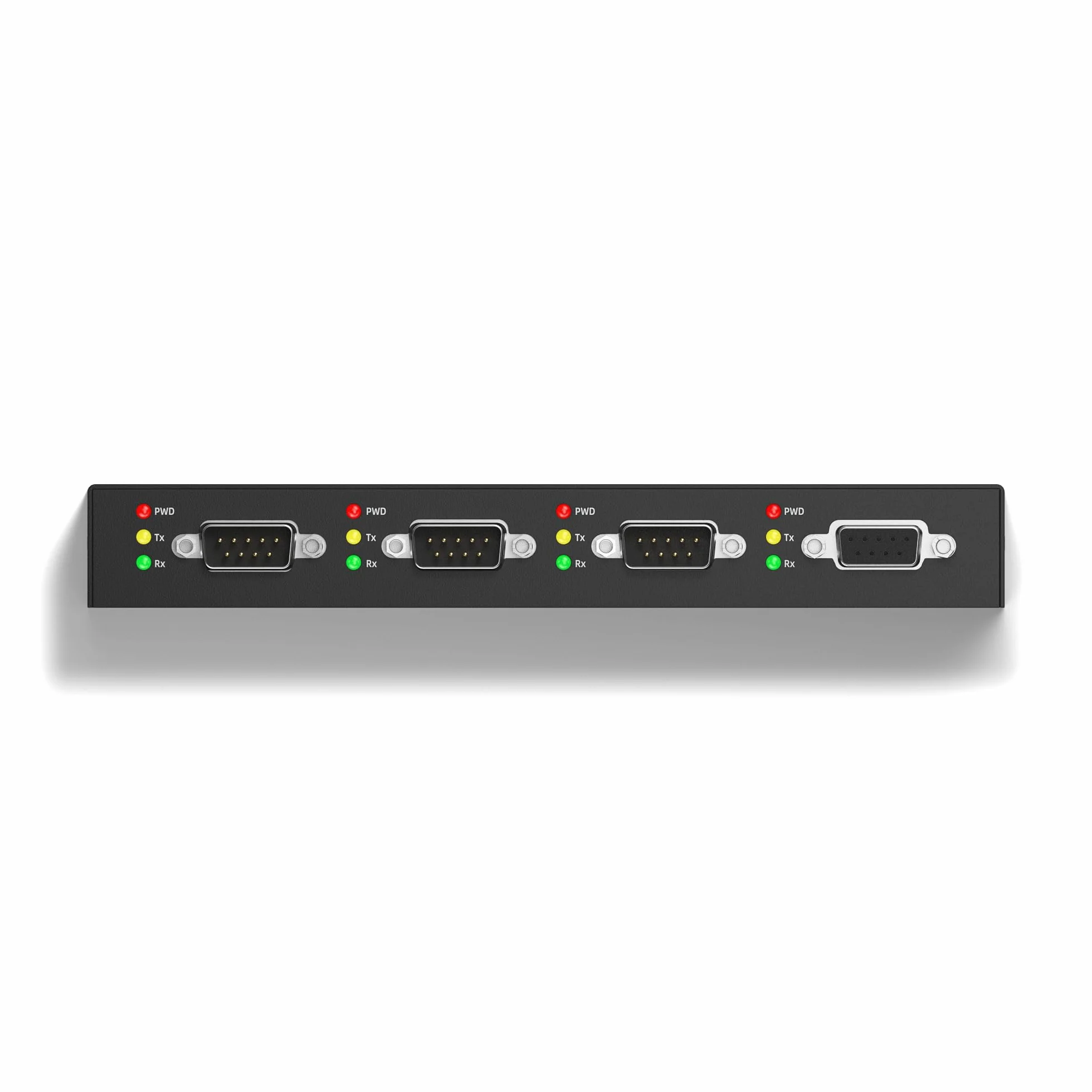 DriverGenius 4XRS232-D | Adattatore 4-Porte Seriale RS232-USB - 3+1 Convertitore da RS232 a USB 2.0 (3x DB9 Maschio + 1x DB9 Femmina), Metallo