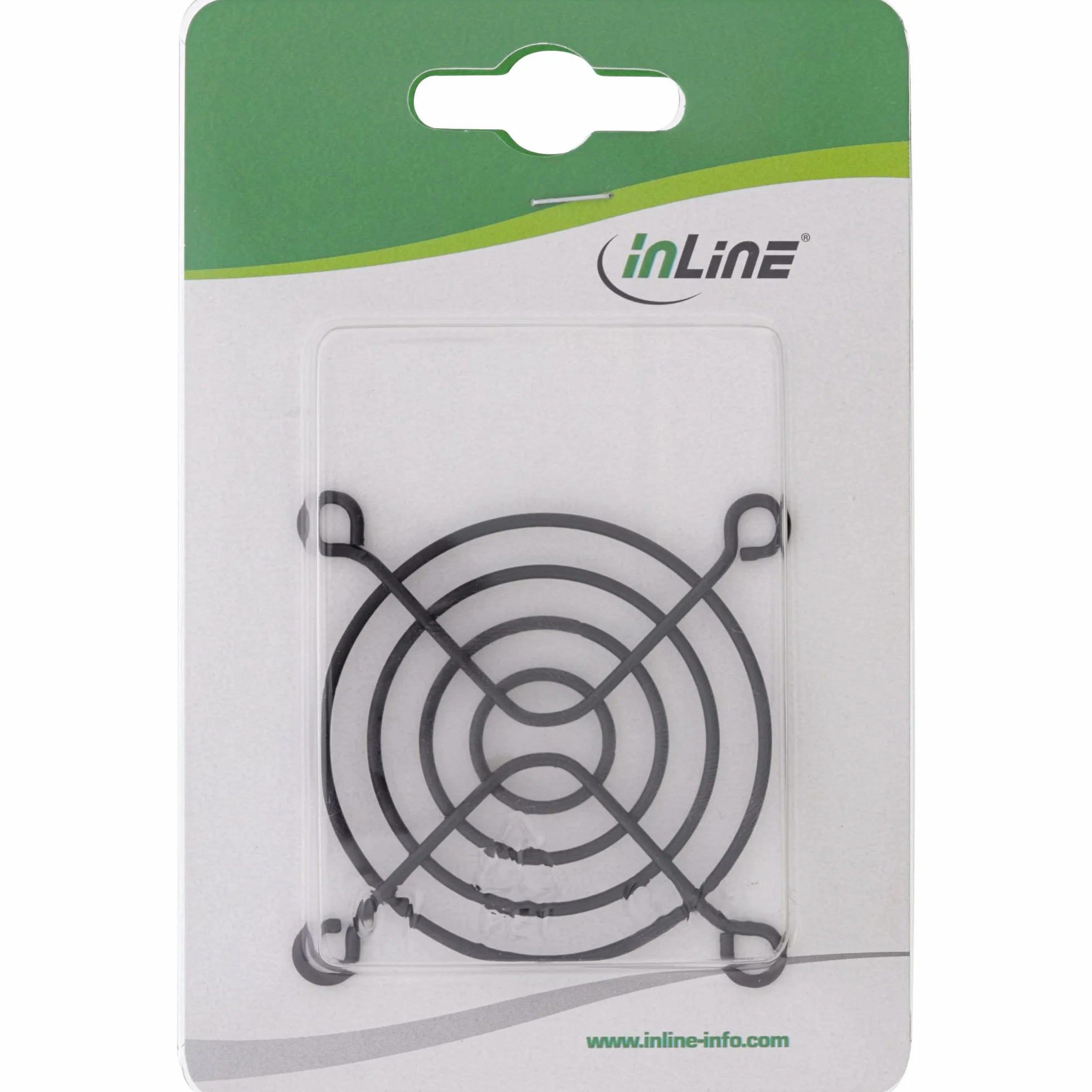 InLine 21569 Griglia per Ventola in Metallo, 60 x 60 mm, Nero