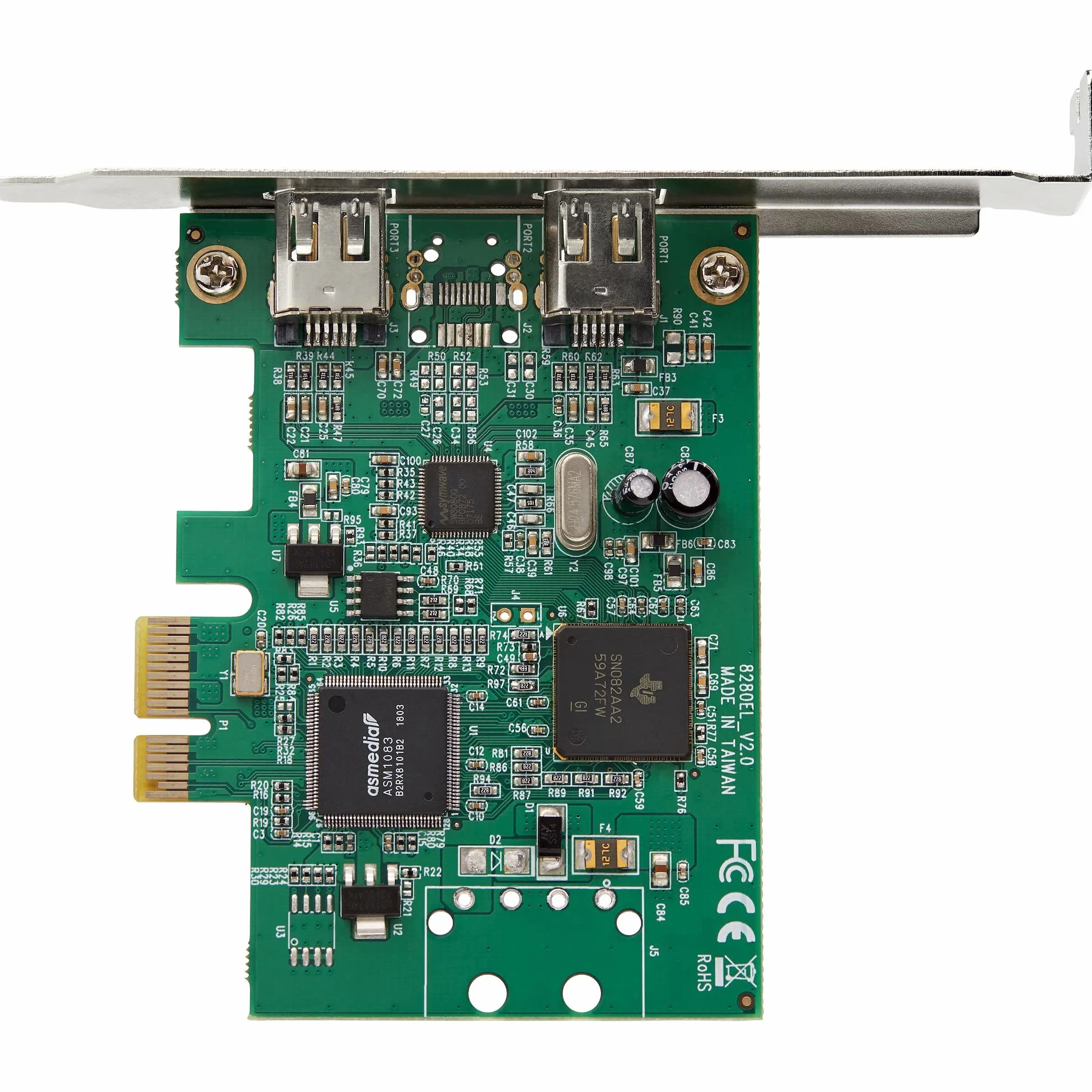StarTech.com Scheda PCI Express FireWire a 2 porte, Adattatore PCIe FireWire 1394a (PEX1394A2V2)
