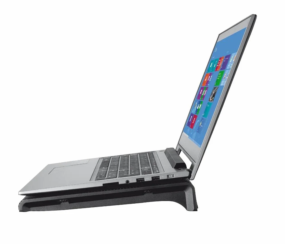 Trust Base di Raffreddamento per Laptop 17.3, 2 Ventole, USB, Cooling Pad, Nero
