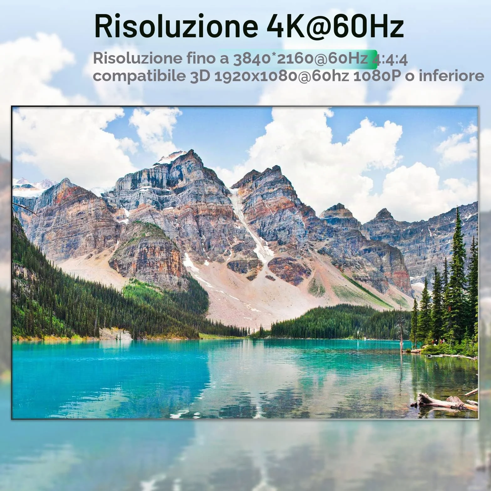 Switch KVM USB 3.0 HDMI 4 PC 1 Monitor, 4K@60Hz EDID Simulato 4 Porte Commutatore KVM, KVM Switch Condividi 4 Sispositivi USB 3.0 Tastiera Mouse Senza Fili Stampante, con 5 Cavi e Telecomando Cablato