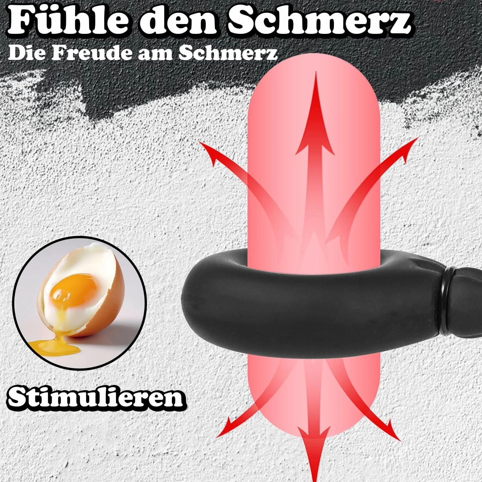 Anello Per Pene Gonfiabile Regolabile Con Pompa, Giocattoli Bdsm Per Uomo