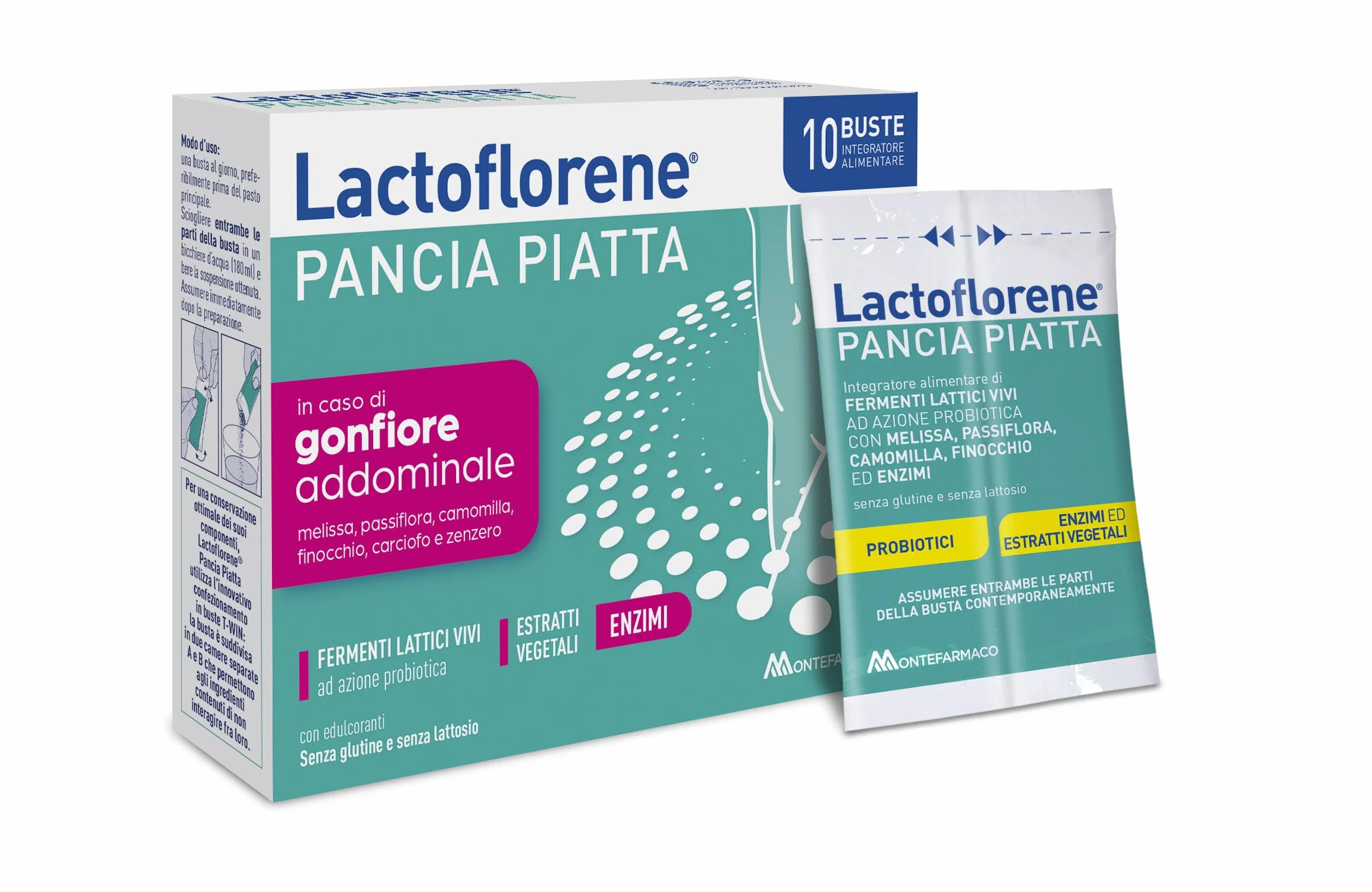Montefarmaco Otc Lactoflorene Pancia Piatta 10 Bustine