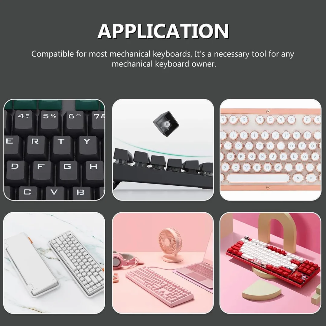 Kit di Strumenti per Rimozione Tasti Tastiera 6 Pezzi Estrattori Keycap Pinzette