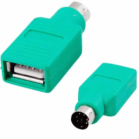 ADATTATORE PC TASTIERA PS2 CONNETTORE FILO on MOUSE USB CONVERTITORE CAVO