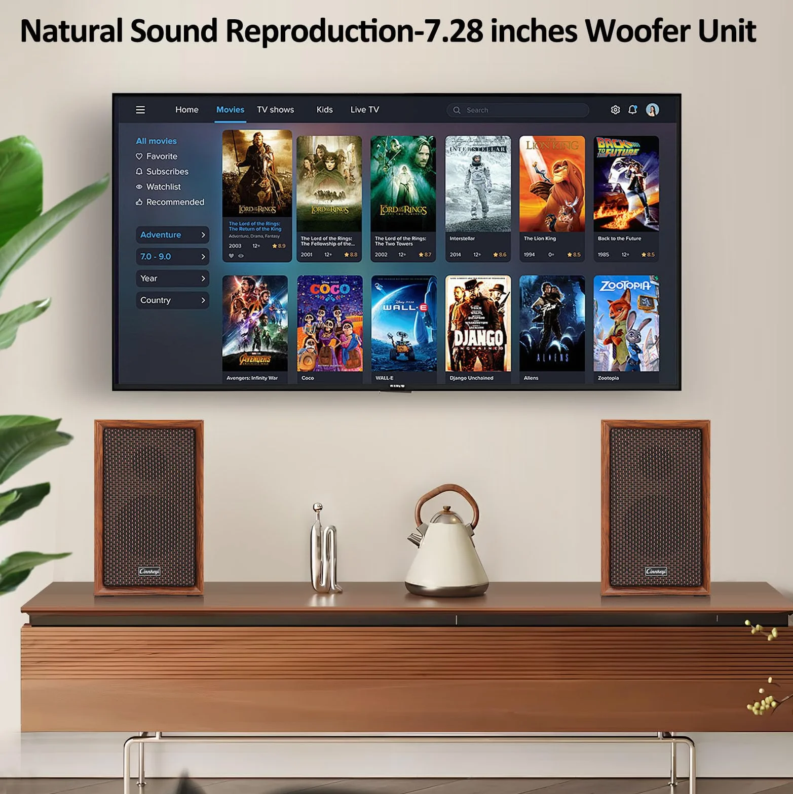 Altoparlanti da Scaffale Attivi Hi-Fi 40W DSP 2.0 in Legno Bluetooth USB RCA AUX per PC TV Laptop