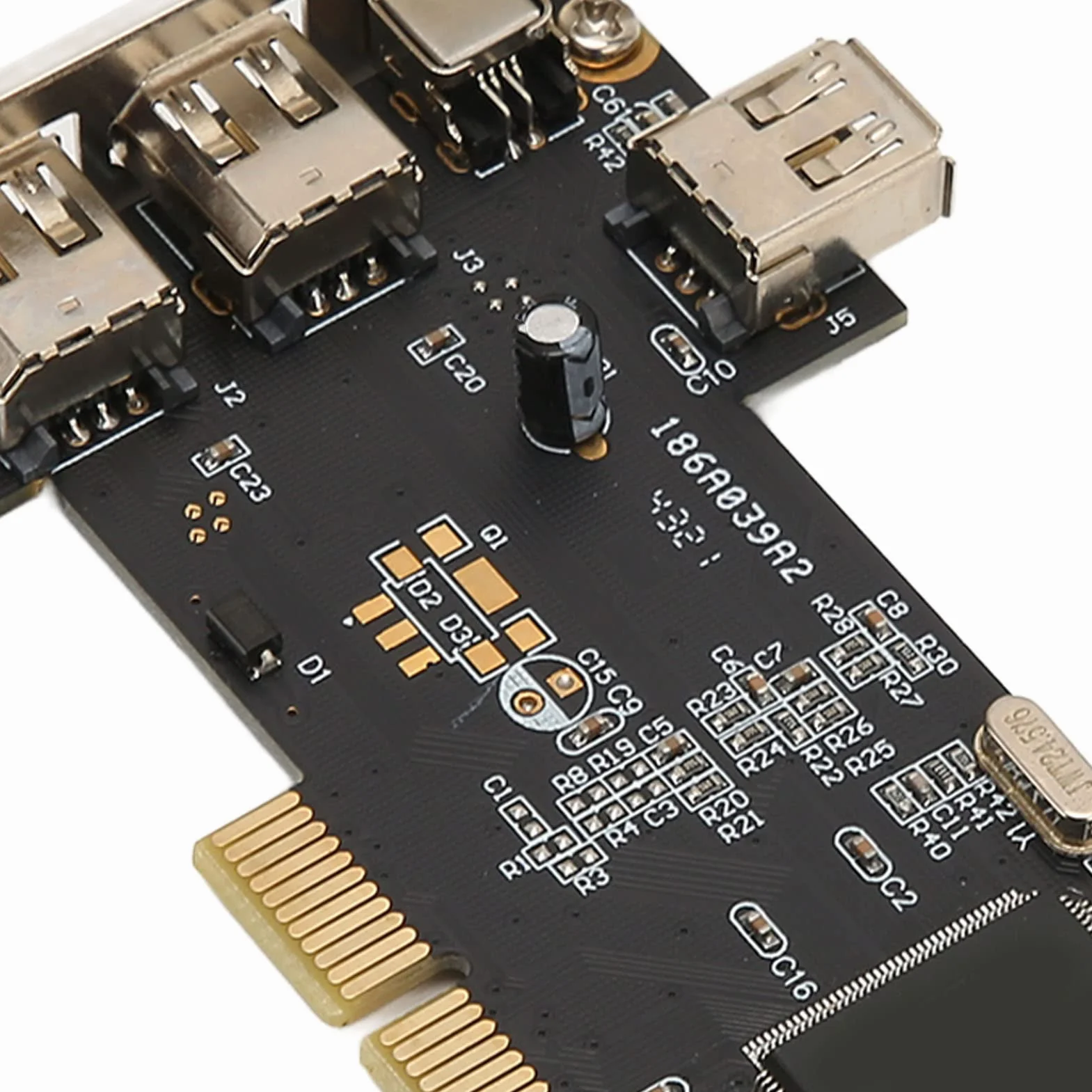 Zunate Scheda Controller Adattatore PCI Express a IEEE Esterno, 7 Porte Scheda Firewire 1394 Adattatore Ethernet PCI Compatibile con Win 98SE, per Me, 2000, XP, Vista, Win 7, Win 8, 32 Bit, 64 Bit