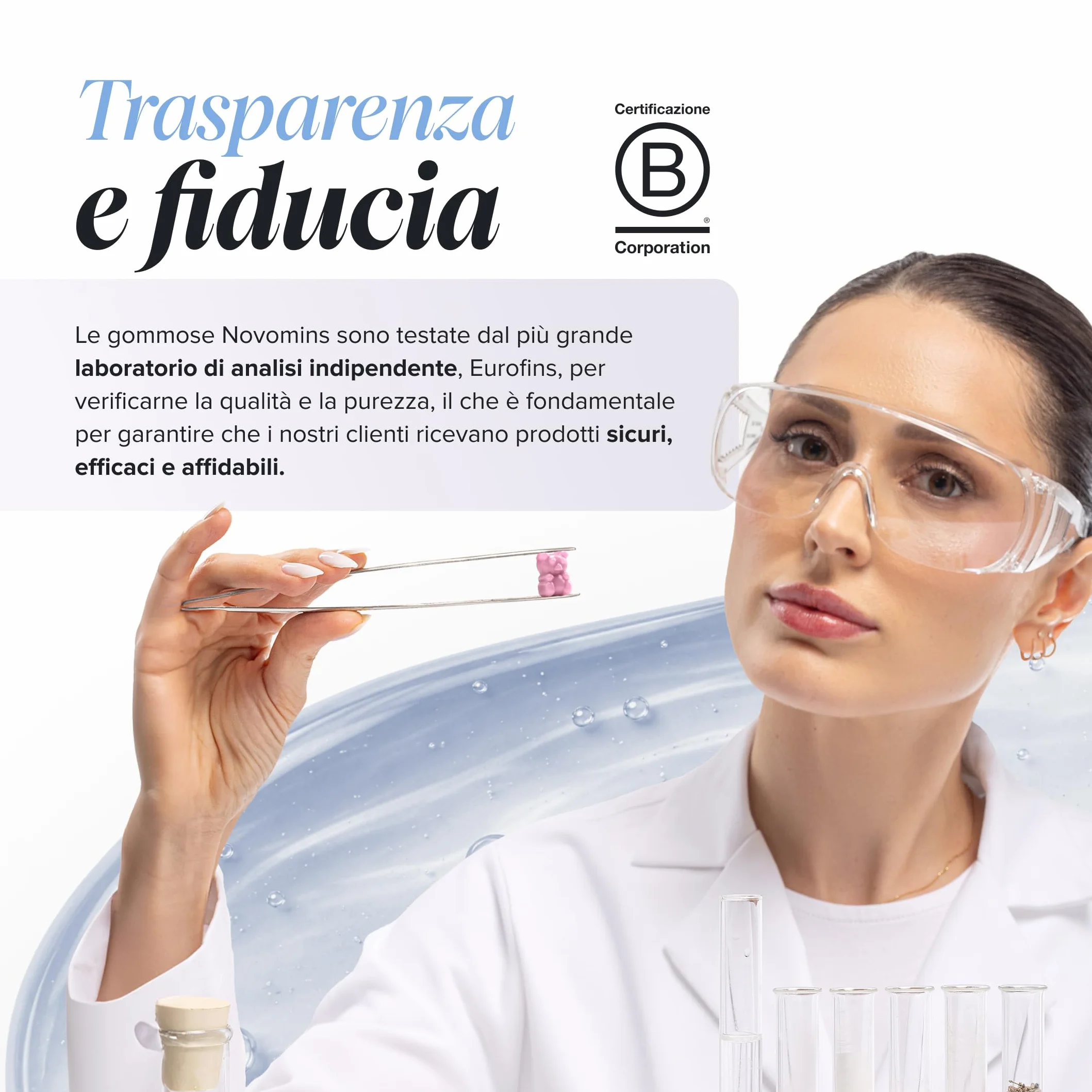 Probiotici Bambini Gommose Fermenti Lattici con Vitamina D3 & Calcio Benessere Intestinale Difese 30 Gommose Novomins