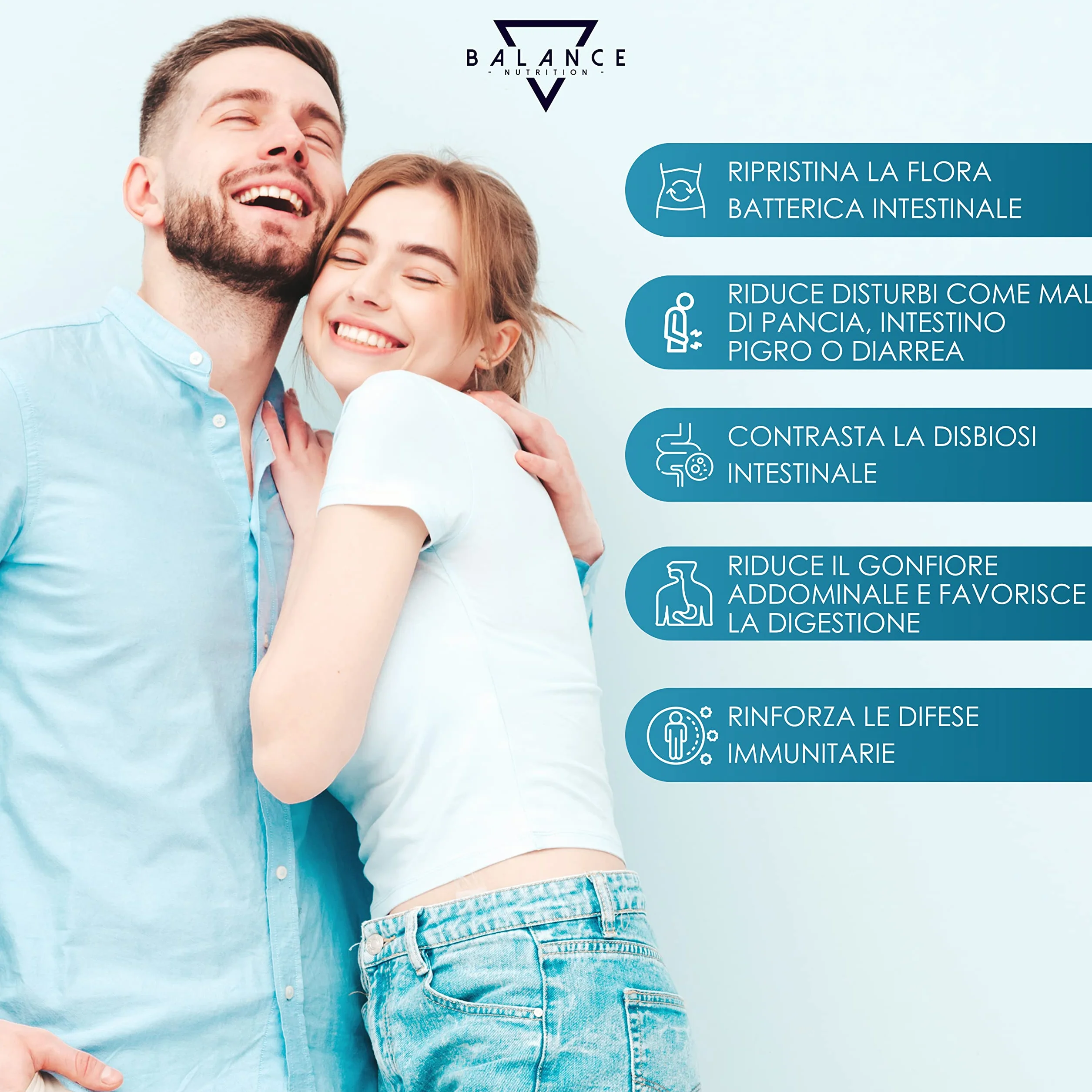 Probiotici e Prebiotici 240 Capsule 20 Miliardi CFU 18 Ceppi Batterici Lactobacillus Enzimi Digestivi Inulina