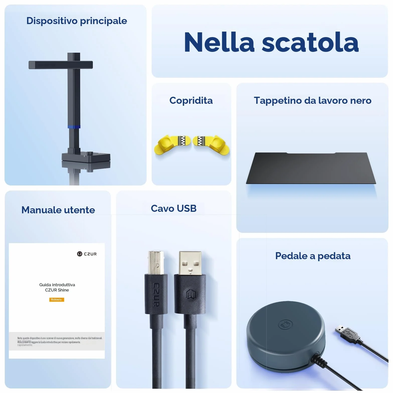 CZUR Shine Ultra Pro 24 MP Scanner Documenti Portatile A3 OCR Luce Riempimento Home Office Windows macOS