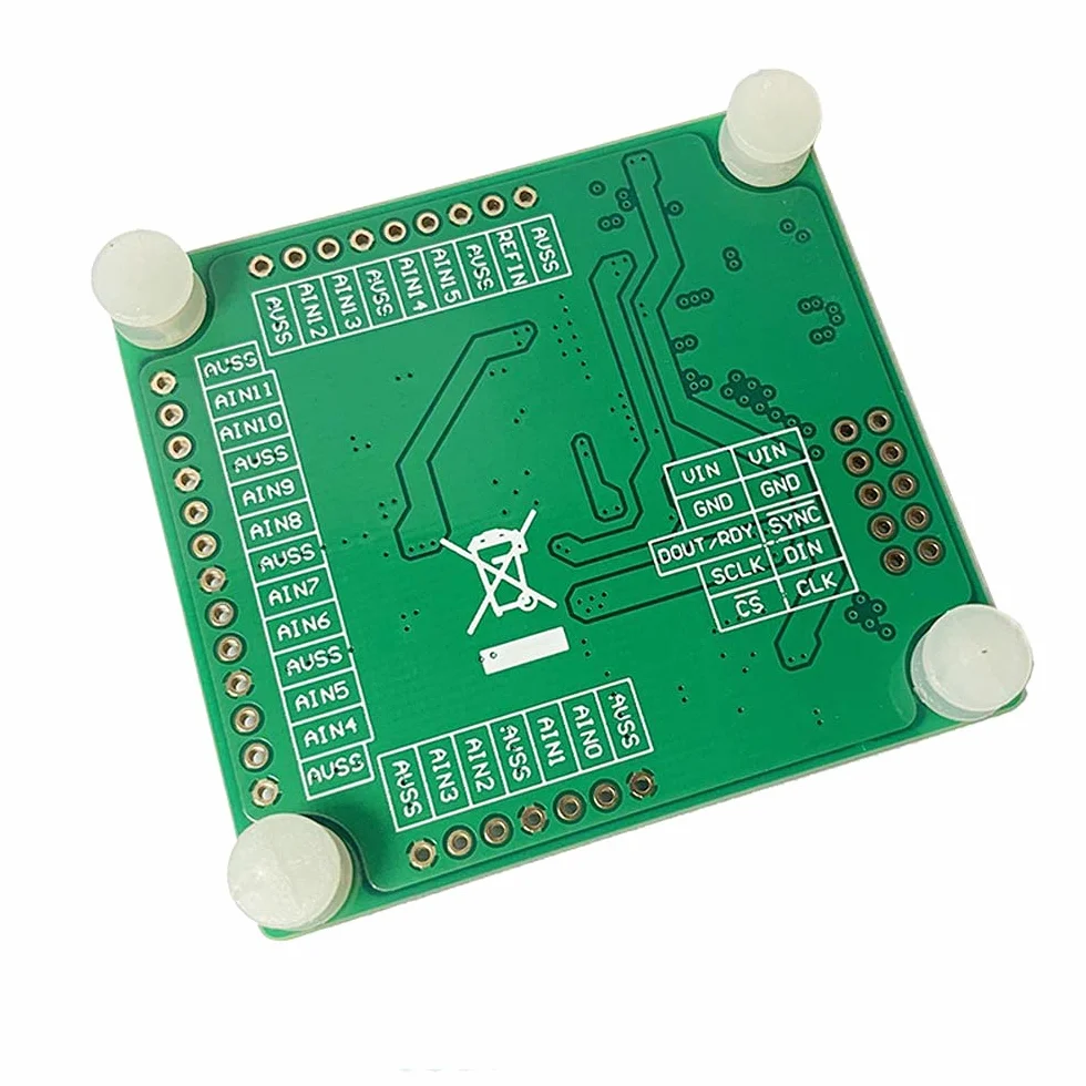 AD7124-8 24Bit Multi-channel ADC Modulo di acquisizione dati AD7124 DC 3.3V/5V RS232 Modulo di acquisizione dati remoto porta seriale