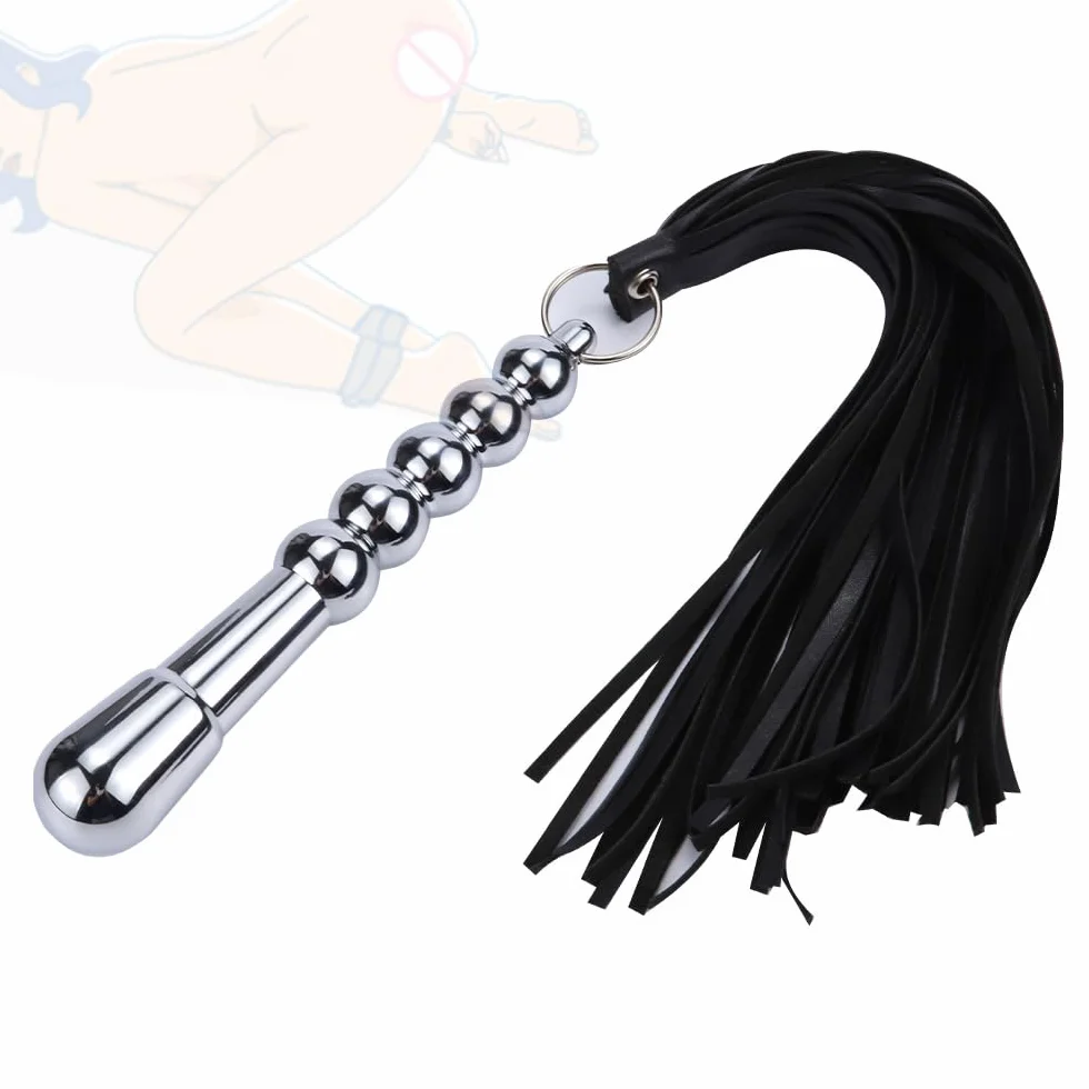 Maniglia in metallo Giocattolo di coppia Plug Whip Multifunzionale