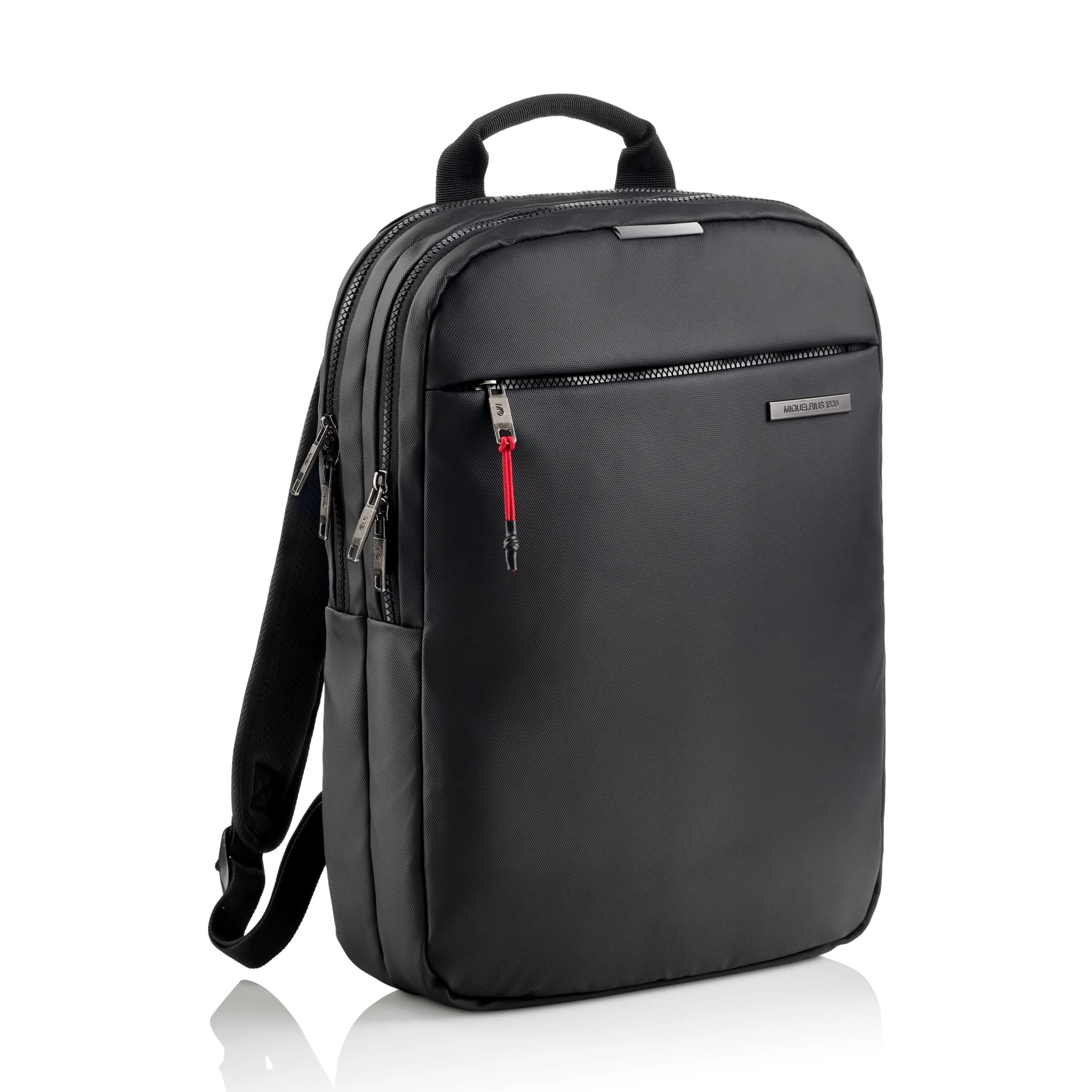 Miquelrius - Zaino per computer da 13 l, tasca antifurto RFID, dettagli riflettenti, chiusura di sicurezza, adattabile trolley, zaino portatile + tablet, idrorepellente
