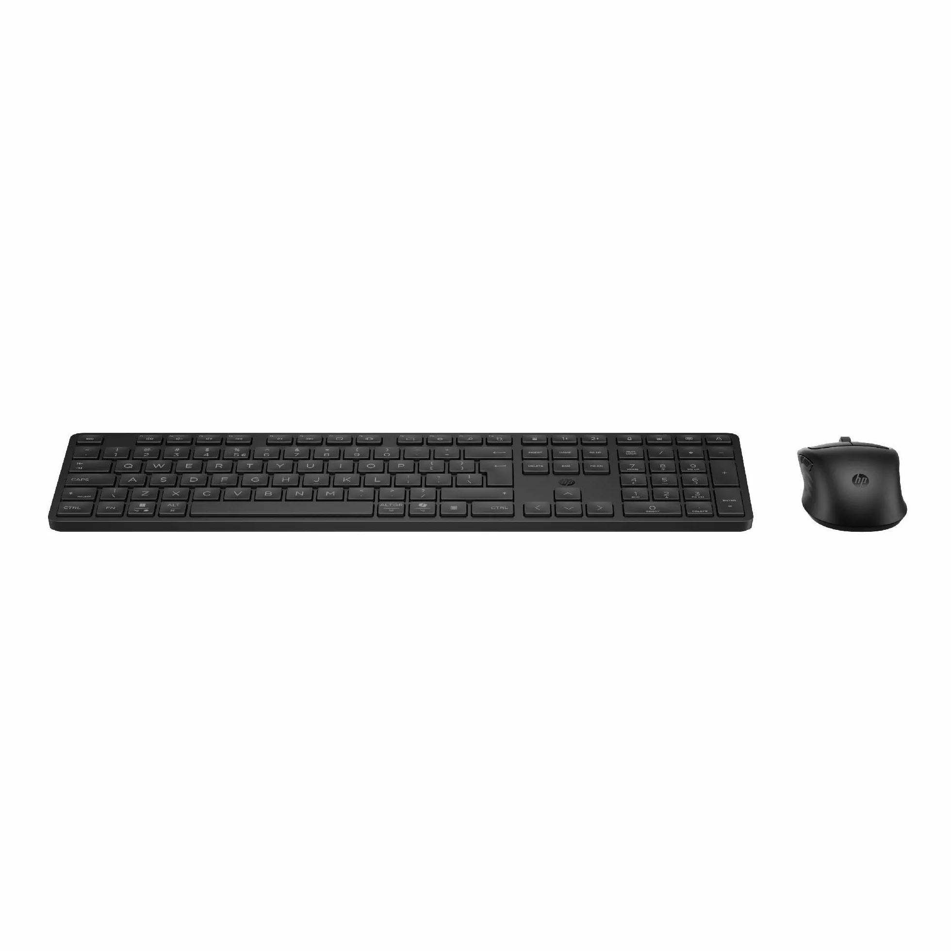 HP 490C Combo Tastiera e Mouse Wireless Multidispositivo (Porta USB-A, Bluetooth, 22 Tasti Programmabili, Ricevitore USB, Tasto Copilot, Batteria a Lunga Durata) QWERTY Italiano, Nero