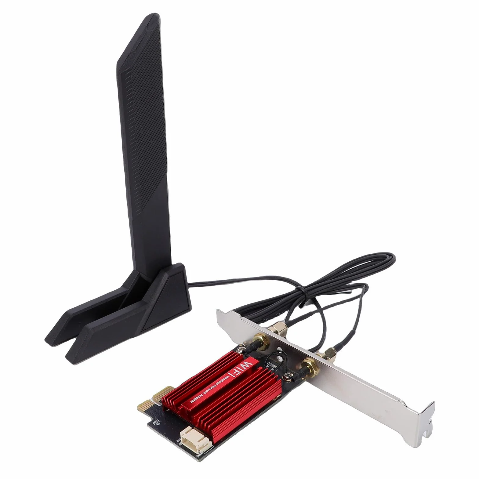 Cocoarm Adattatore di Rete Wireless WiFi 7 Scheda PCIe con PCB in Lega di Alluminio RTL8922 Pro Bluetooth 5.4 Tri Band 6GHz 2880Mbps per PC Desktop Gaming Streaming 10 11