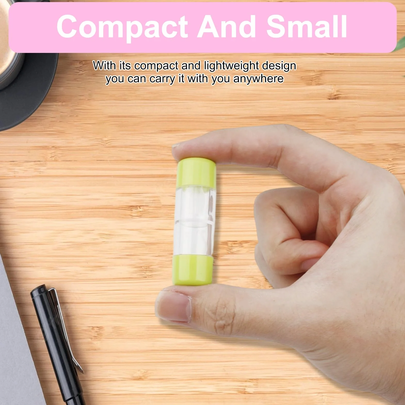 Contenitori per Lenti a Contatto da Viaggio 4PCS, Porta Lenti RGP Ermetico Rosa Bianco Blu Verde