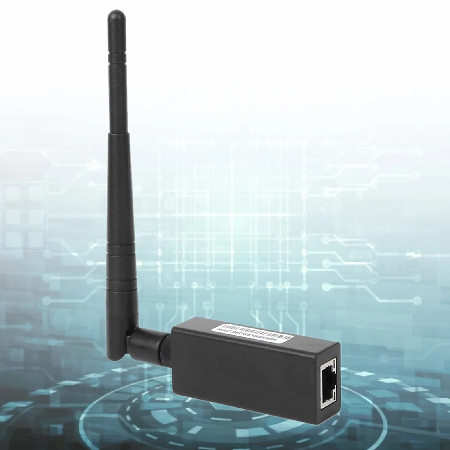 Seriale WiFi Convertitore con Interfaccia RJ45, Antenna Esterna e Supporto Modbus