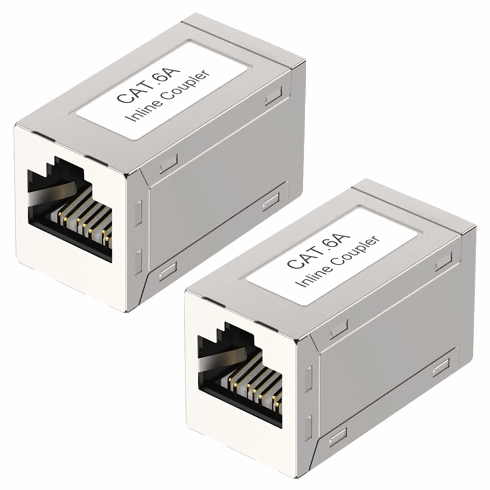VCE Connettore RJ45 Femmina Femmina, Accoppiatore RJ45 Schermato, Adattatore Lan Femmina Femmina per CAT7 CAT6A Cat6 Cat5e Cat5, 2 Pezzi