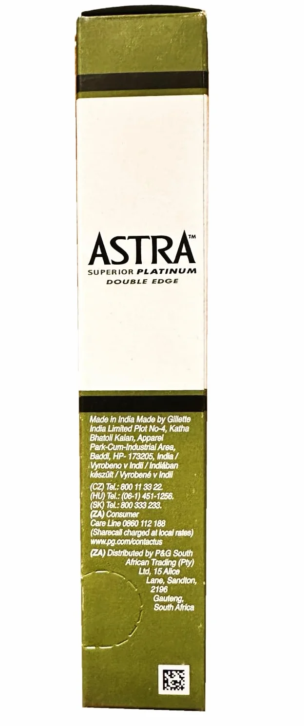 Astra Lamette da Barba Platinum, 100 lame