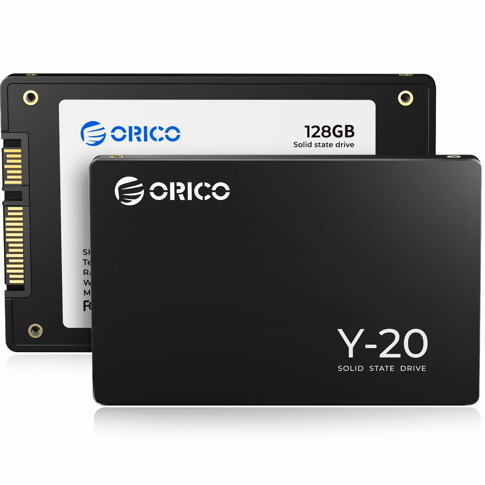 ORICO 128G SSD SATA III 6Gbps 2.5" Interno SSD, Fino a 500 MB/s Velocità di Lettura, Unità a Stato Solido Interne Compatibile con Laptop e Desktop PC - Y20