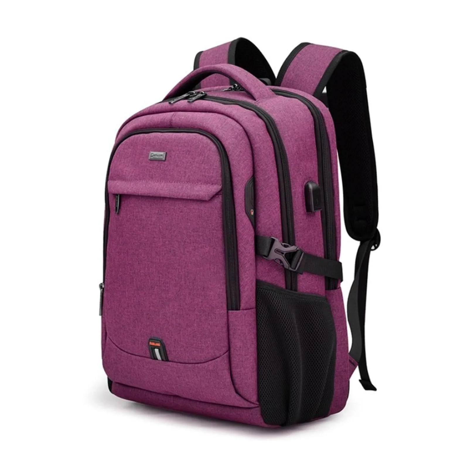 FANDARE Zaino PC Portatili zaino professionale Multifunzione Zaino da scuola Zaino per Laptop con porta di ricarica USB per Affari da 15.6 Pollici Zaino Lavoro Uomo Donna Viaggio Zaini Rosa Rossa