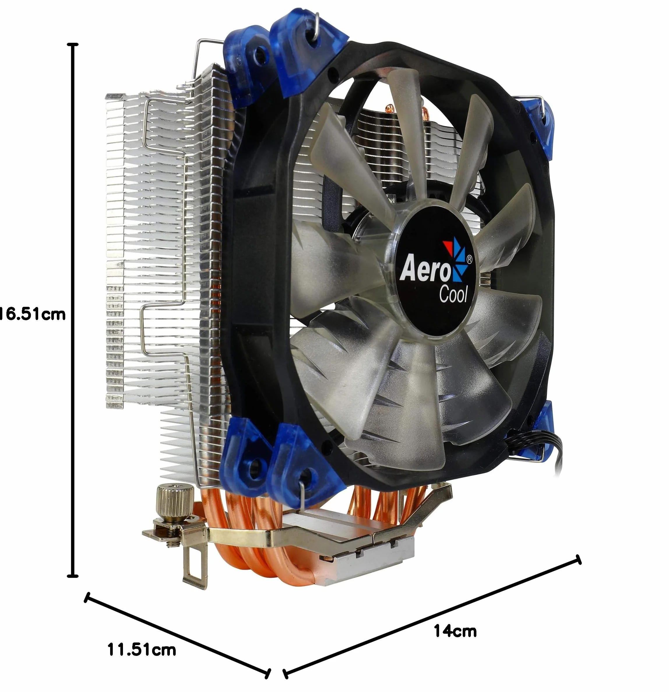 Aerocool Verkho 5 Dissipatore per CPU a LED, Nero