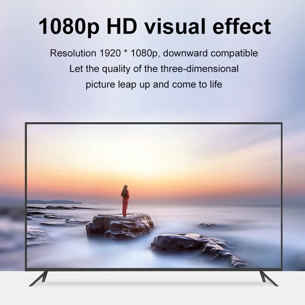 Adattatore da HDMI a VGA con porta audio da 3,5 mm, 1080P HDMI maschio a VGA femmina per PC portatili monitor proiettori（Bianco）