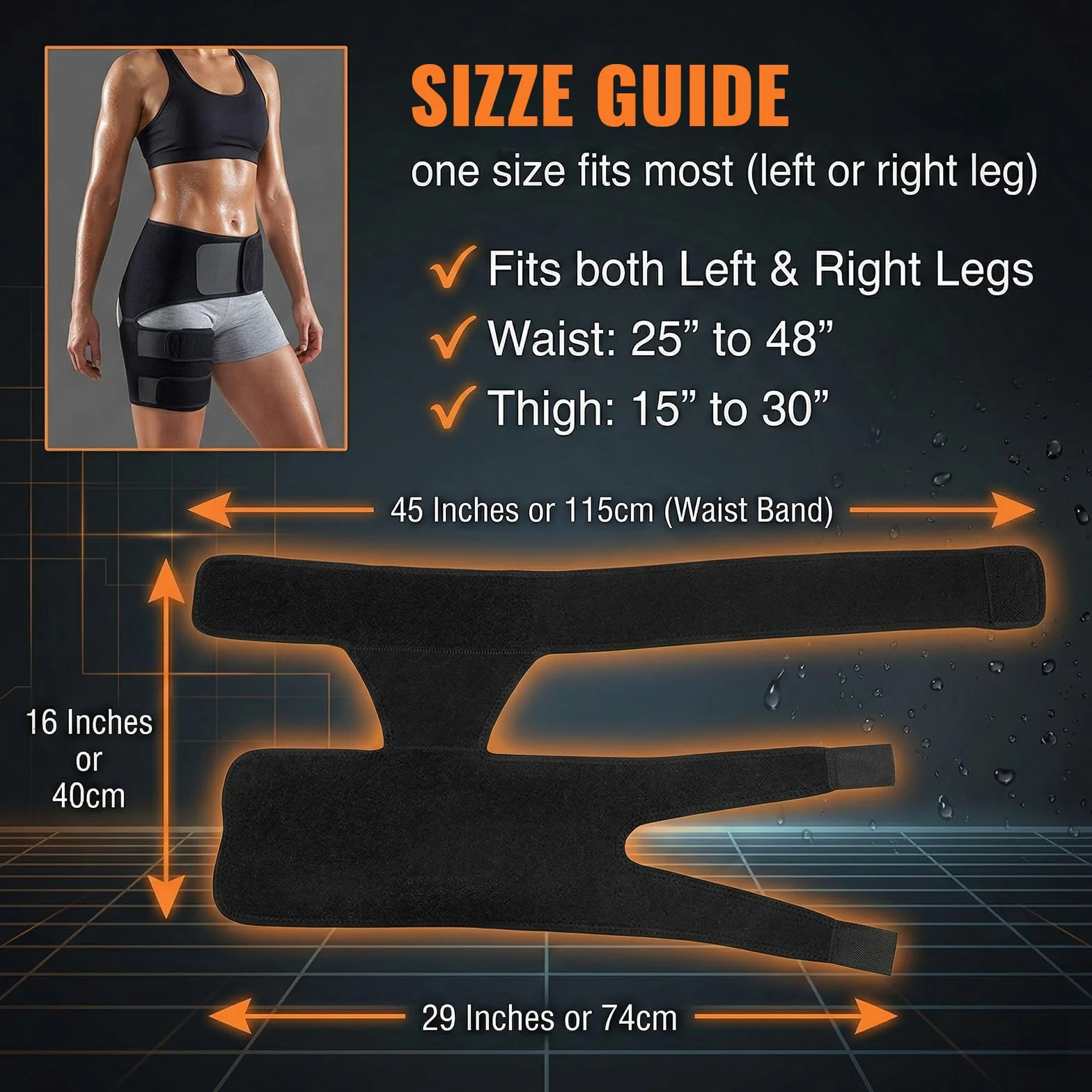 Supporto Regolabile Per Il Dolore All'Anca, Groin Wrap Compressione Inguine Per Muscoli Tirato, Cintura Sciatica