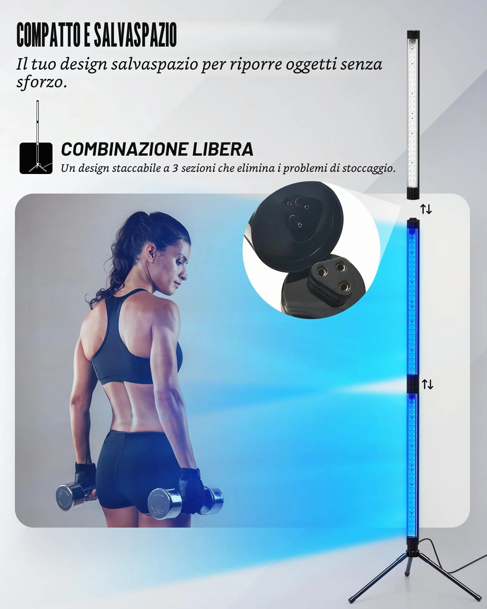 Solarium per la casa 460 nm 490 nm lampada abbronzante 5 modalità abbronzatura viso corpo