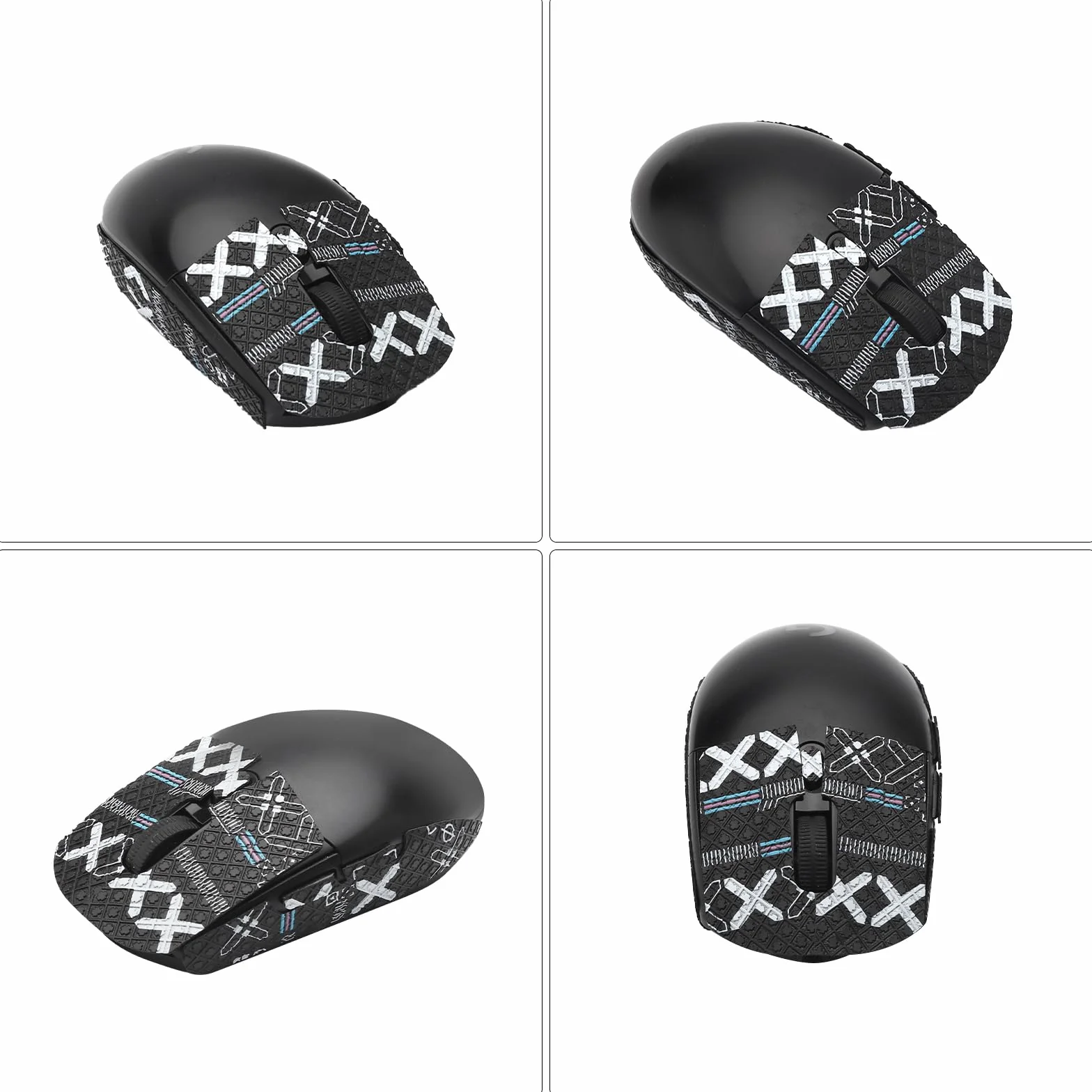 HENGBIRD Grip Tape Mouse Logitech G Pro X Superlight 2 – Nastro Antiscivolo Ultra Sottile Anti Sudore Autoadesivo – 2 Set Nero & Nero-Oro, Accessori Gaming per Logitech G Pro Superlight 1/2