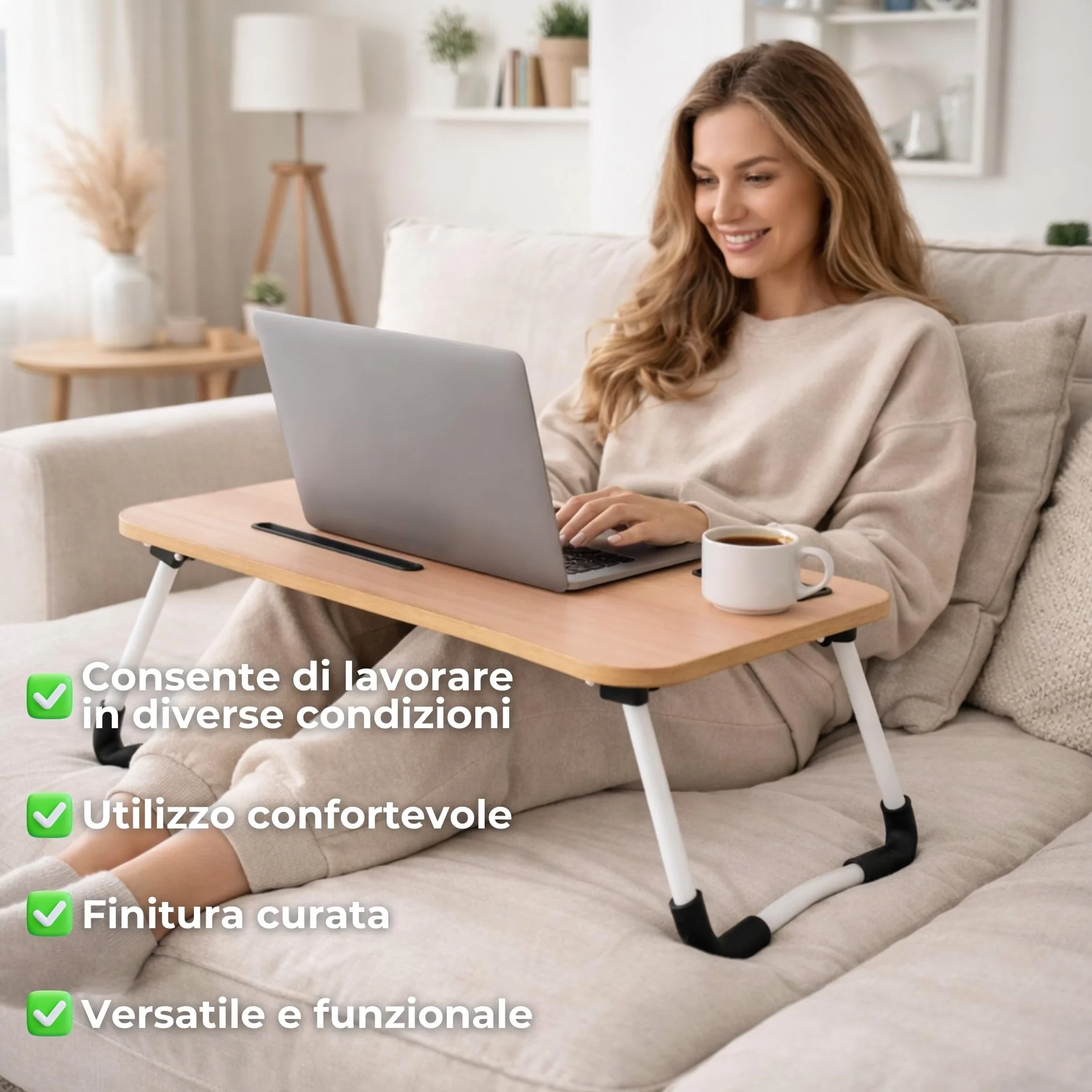 SPRINGOS Tavolo pieghevole per computer portatile